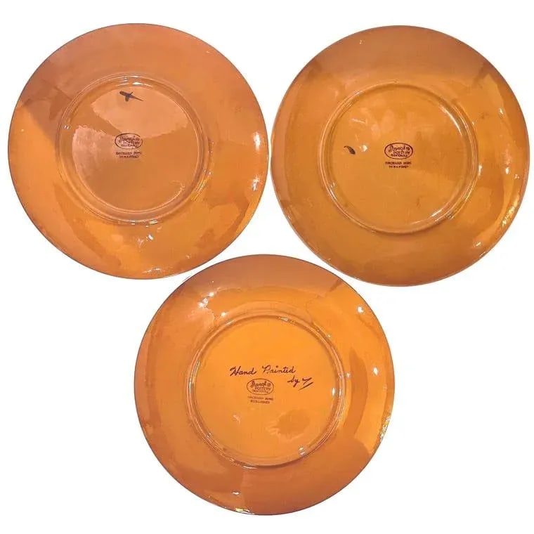 1960's Hand-Painted Stangl "Orchard Song" Dinner Plates - Set of 6 - 9