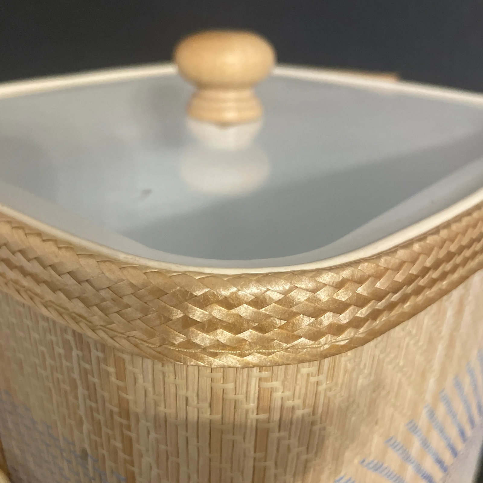 Mid 20th Century Raffia Covered Ice Bucket - 8