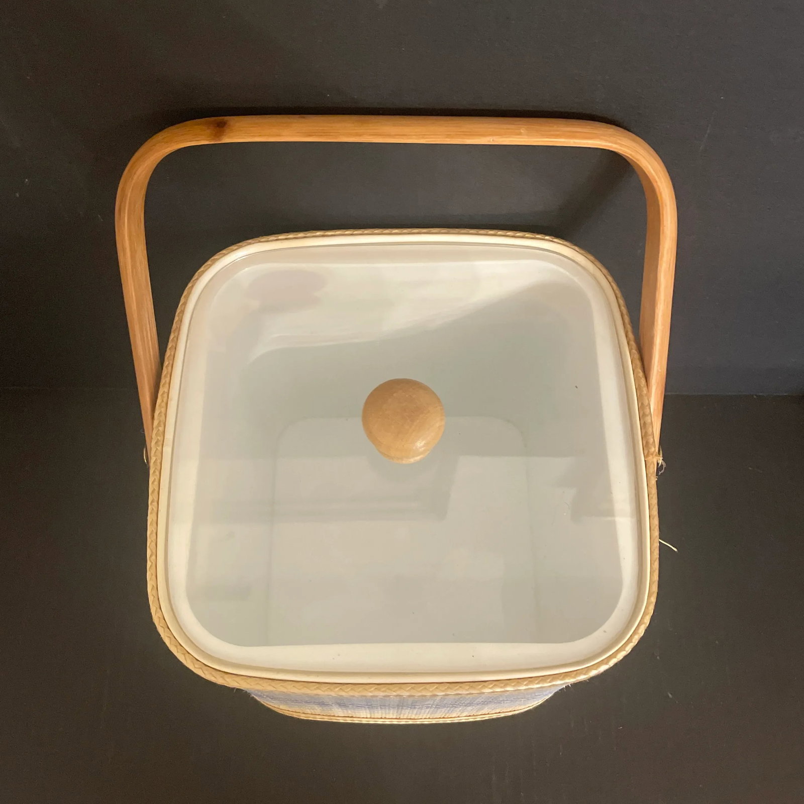 Mid 20th Century Raffia Covered Ice Bucket - 9