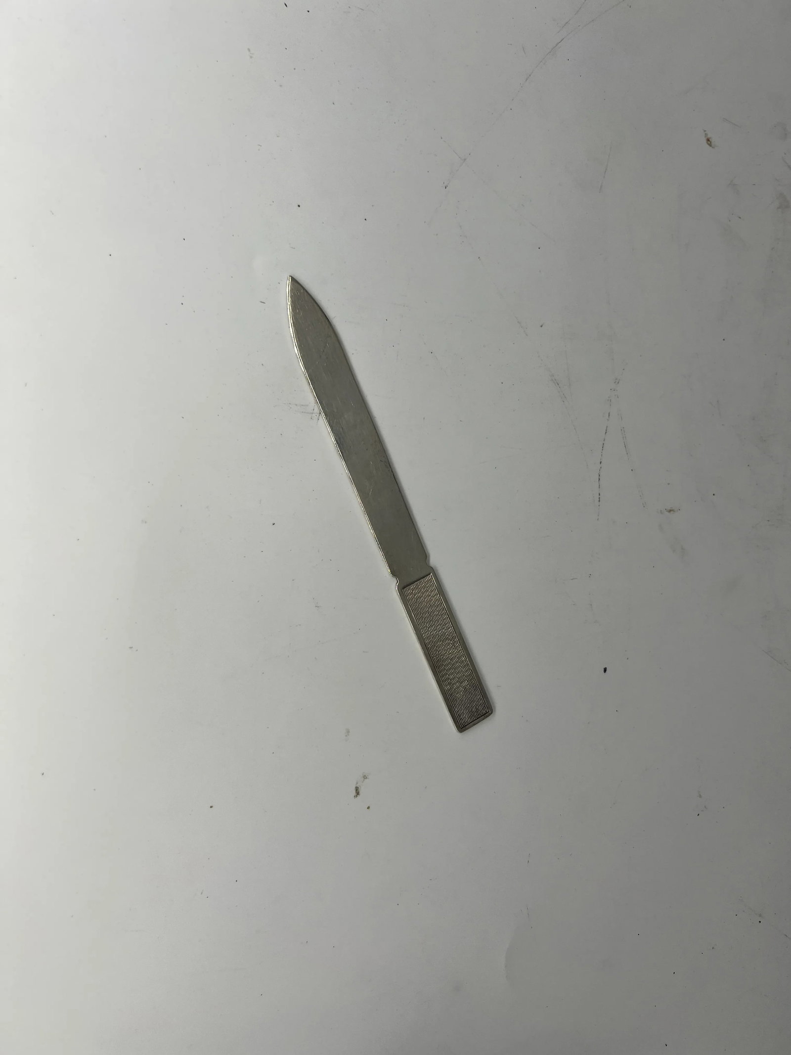 Edwardian Style Engine Turned Letter Opener Sterling Silver Ari D Norman - 2004 - 2