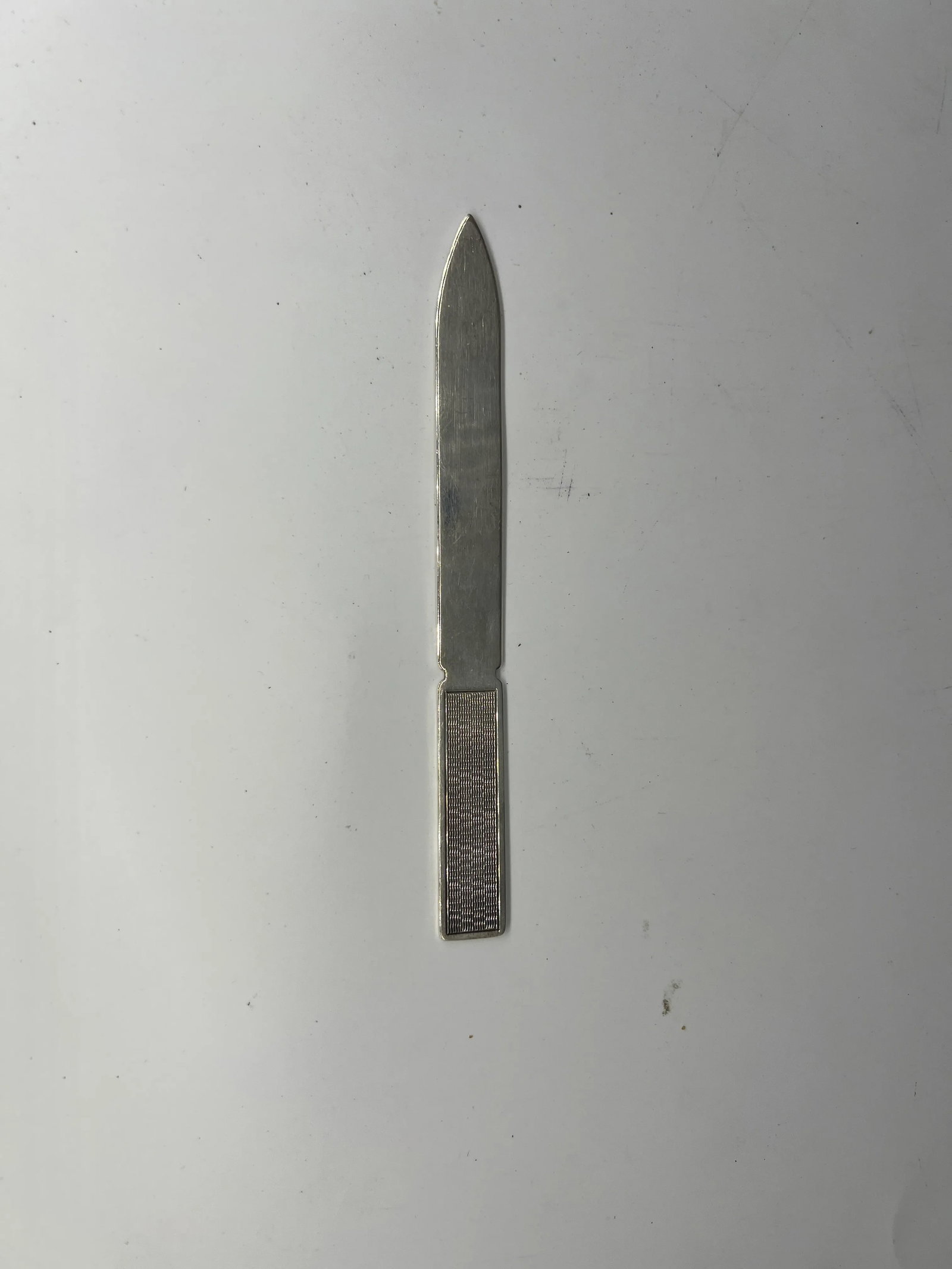 Edwardian Style Engine Turned Letter Opener Sterling Silver Ari D Norman - 2004 - 3