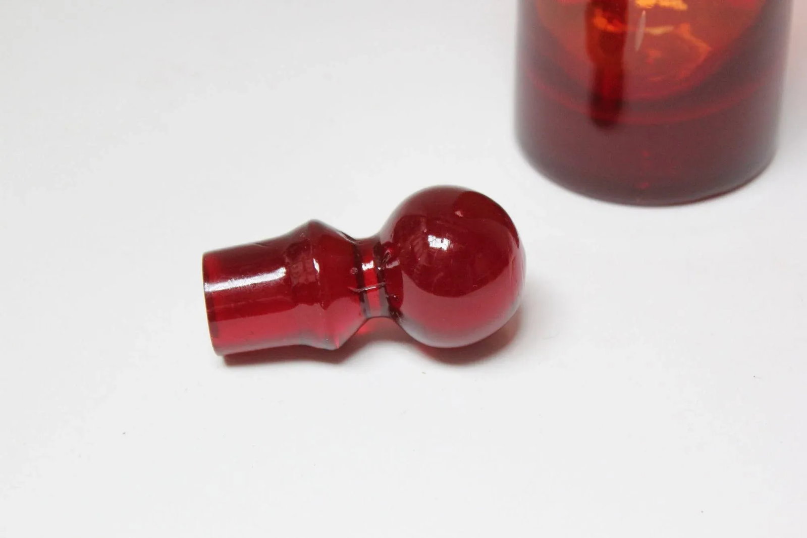 Vintage Italian Amberina Decanter With Stopper - 12
