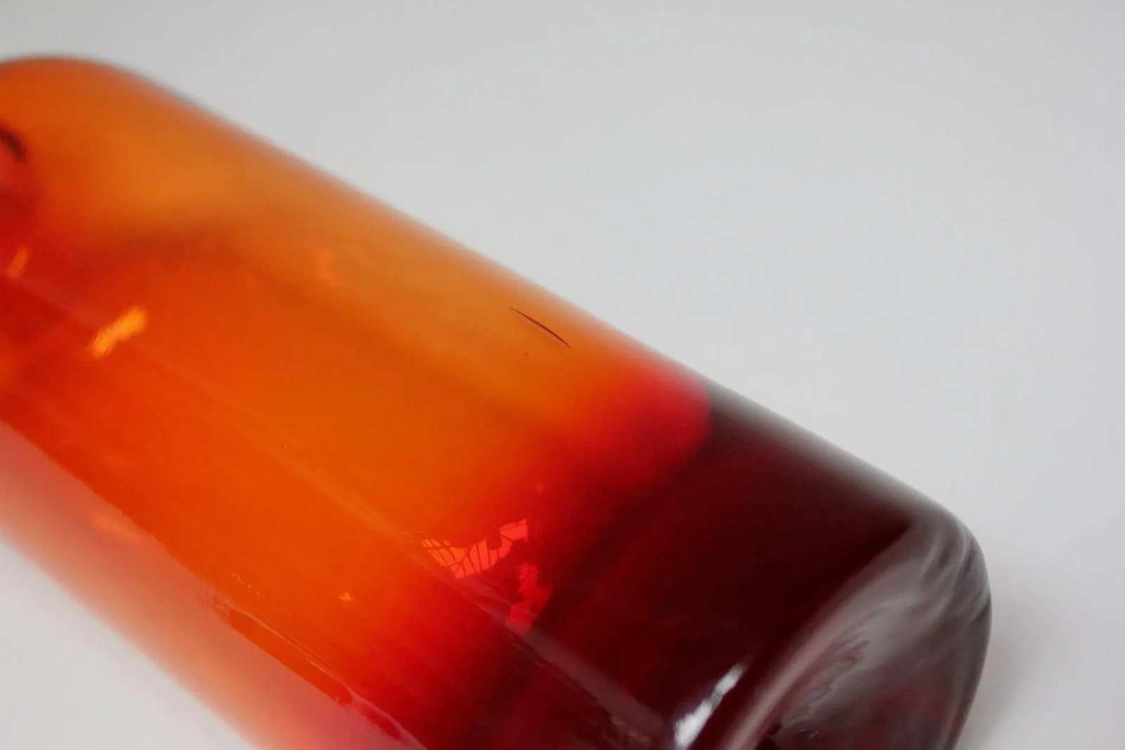 Vintage Italian Amberina Decanter With Stopper - 7