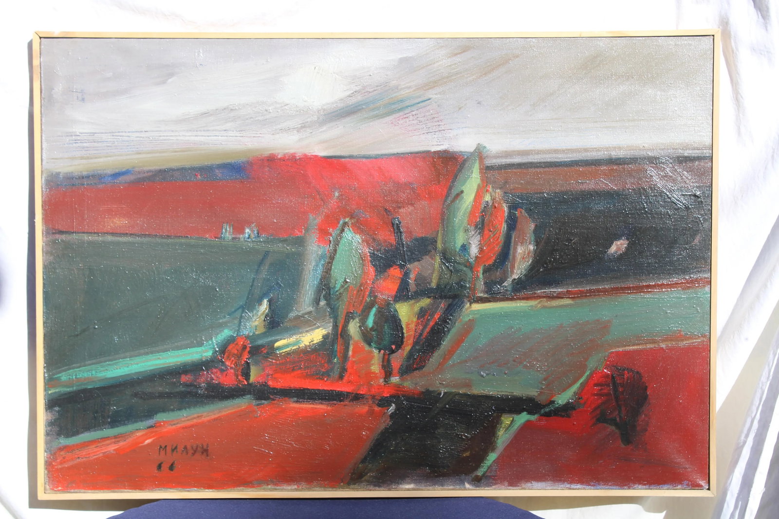 Belgrade "Vece" Oil Painting by Milun Mitrovic - 2