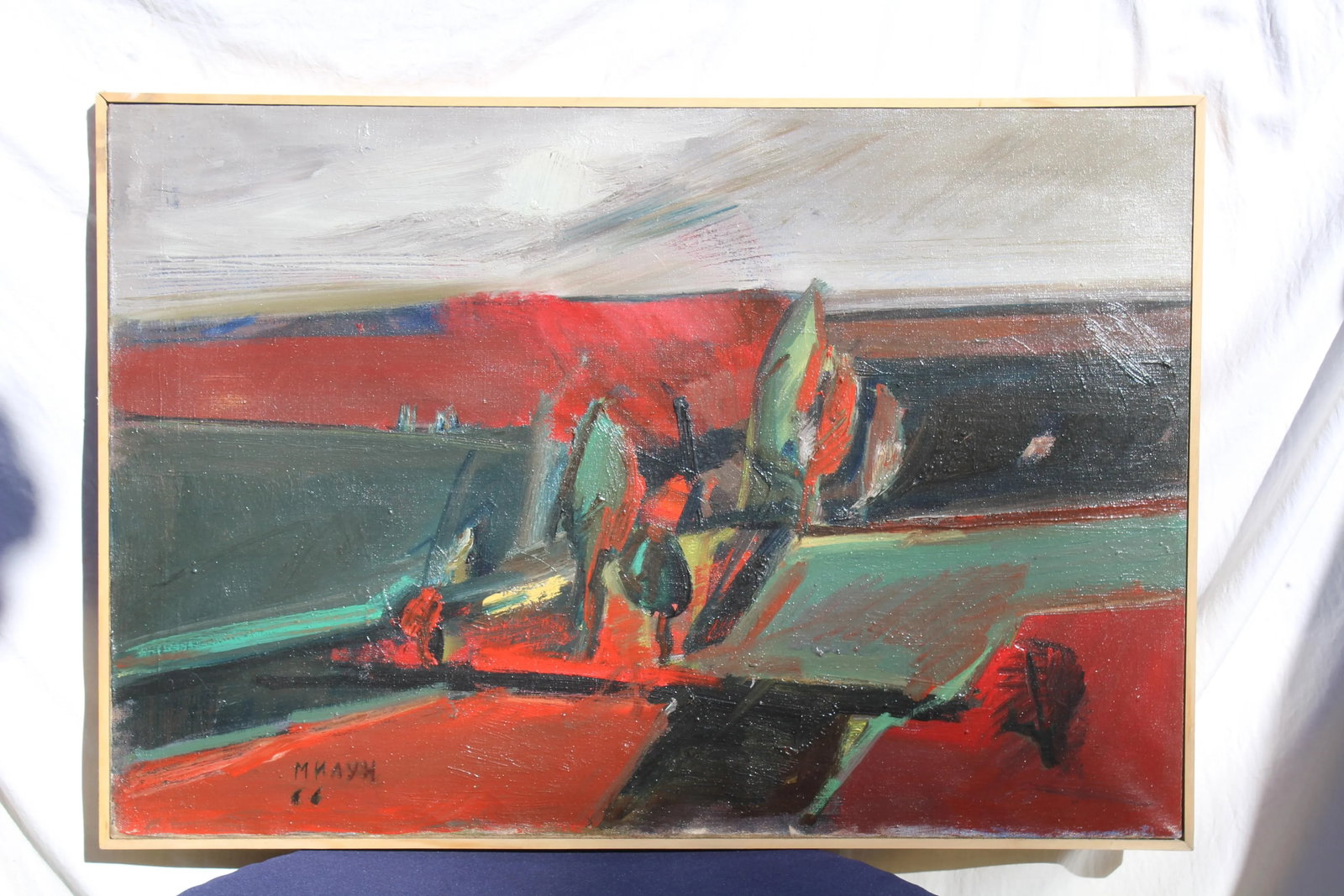 Belgrade "Vece" Oil Painting by Milun Mitrovic - 4