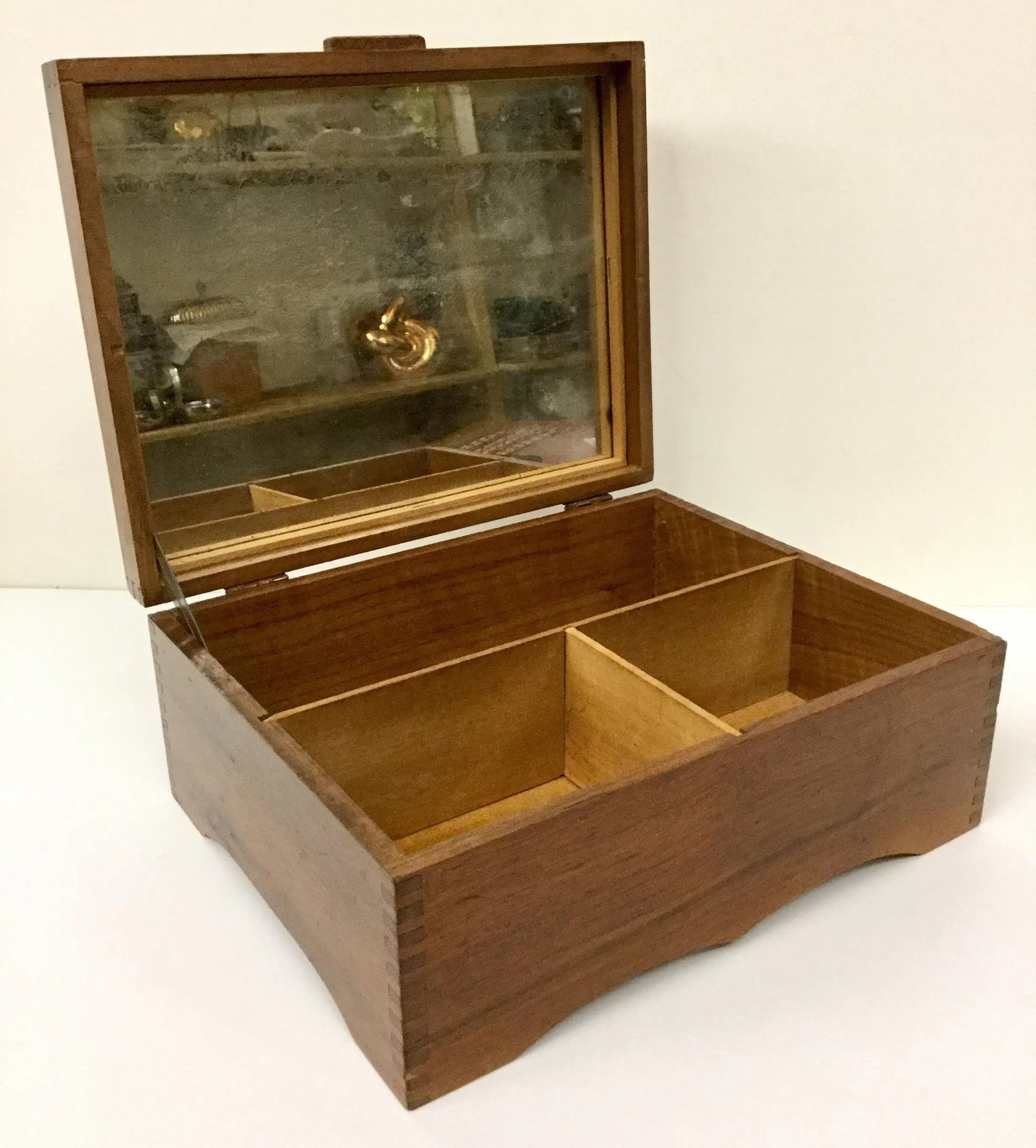 Antique Wooden Treasure Chest - 8