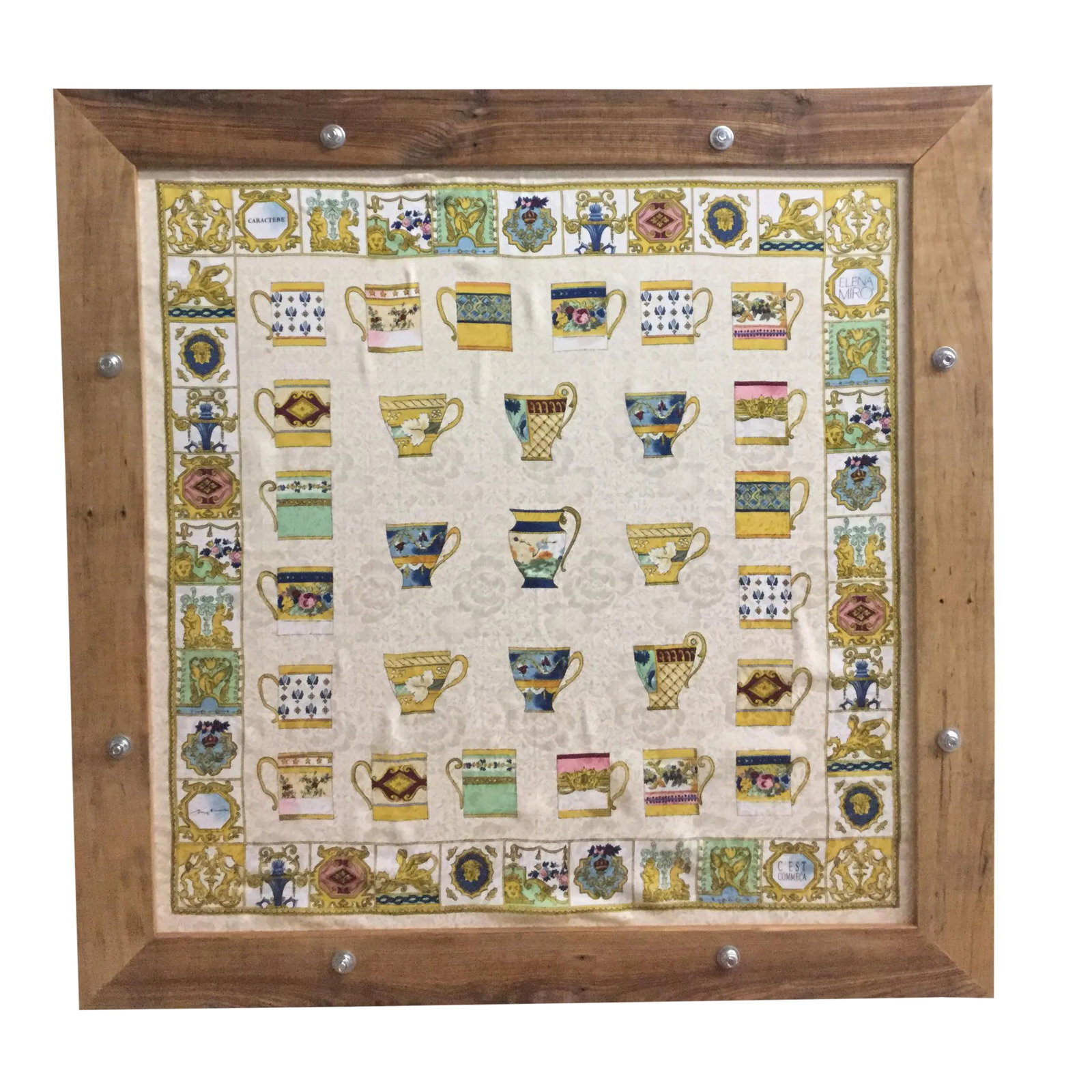 Custom Repurposed Wood Frame for Scarves: We create these gorgeous wood interchangeable scarf holders so you can always enjoy your investment and easily take them out of the frame to wear anytime you like. Made from vintage wood pallets and c