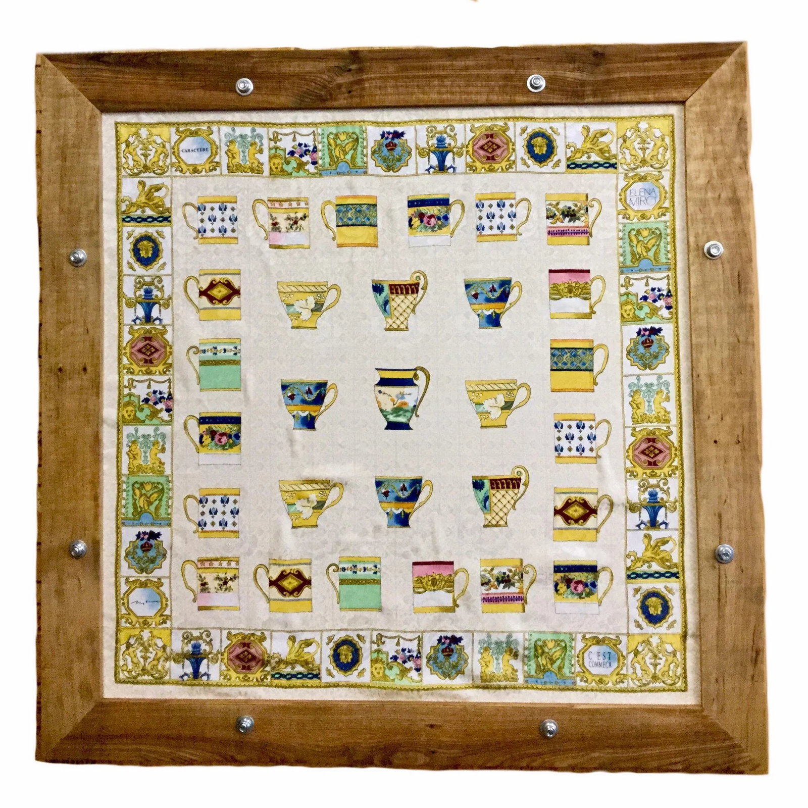 Custom Repurposed Wood Frame for Scarves - 2