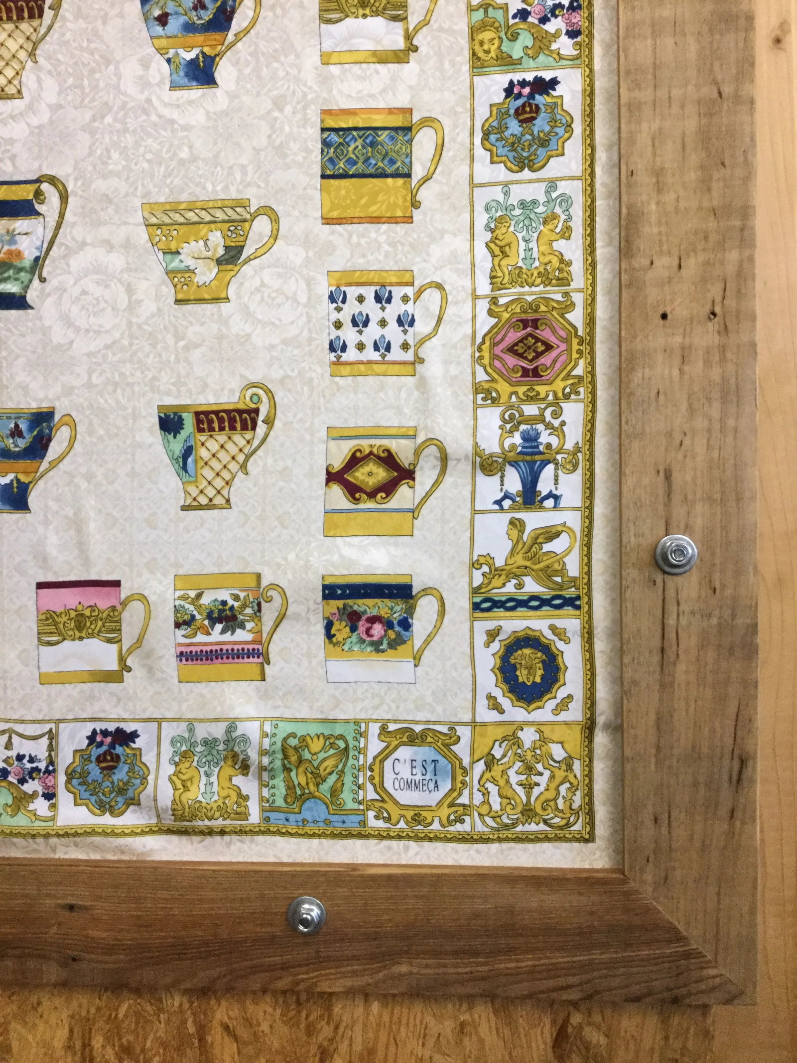 Custom Repurposed Wood Frame for Scarves - 5