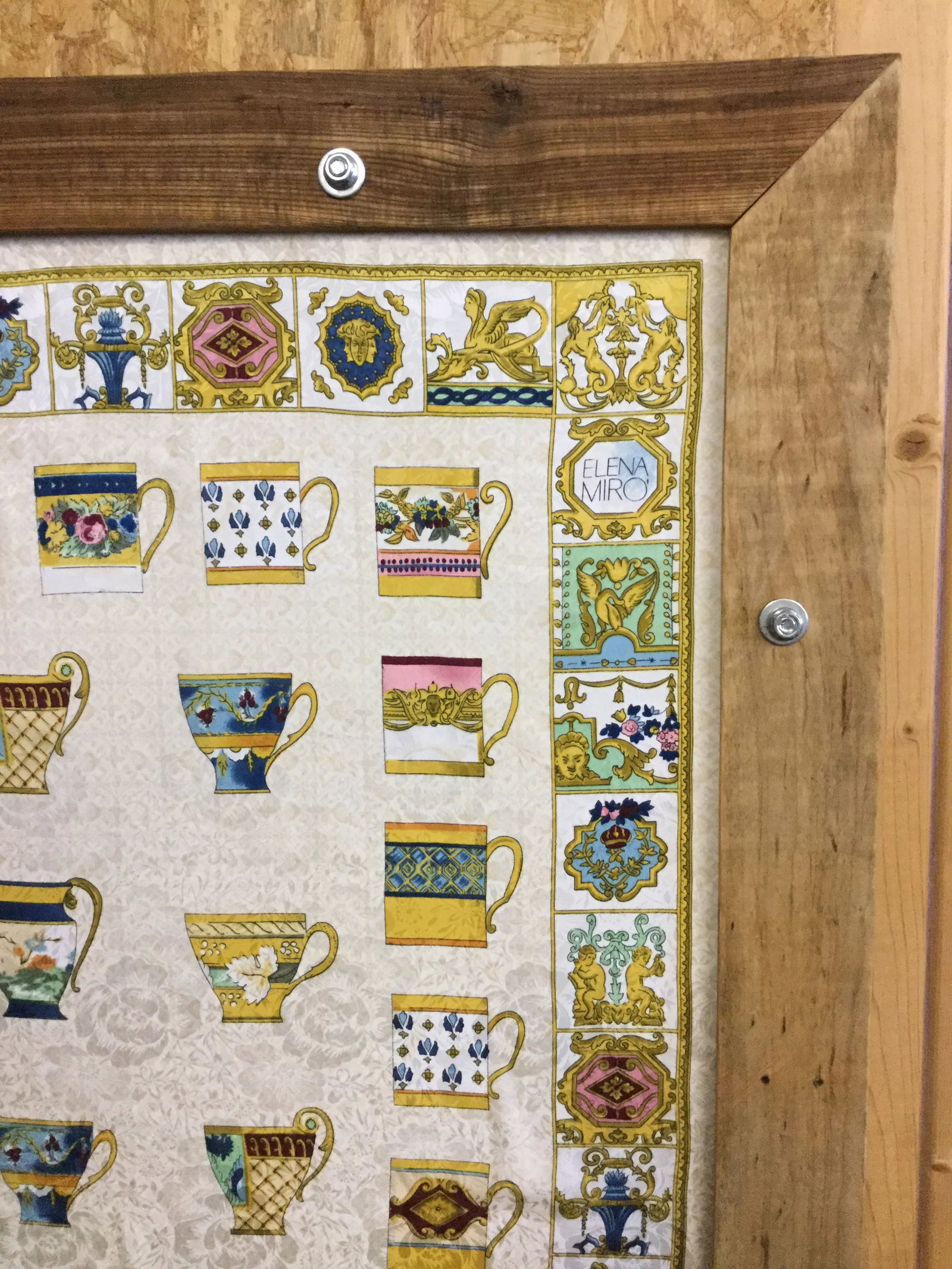 Custom Repurposed Wood Frame for Scarves - 6