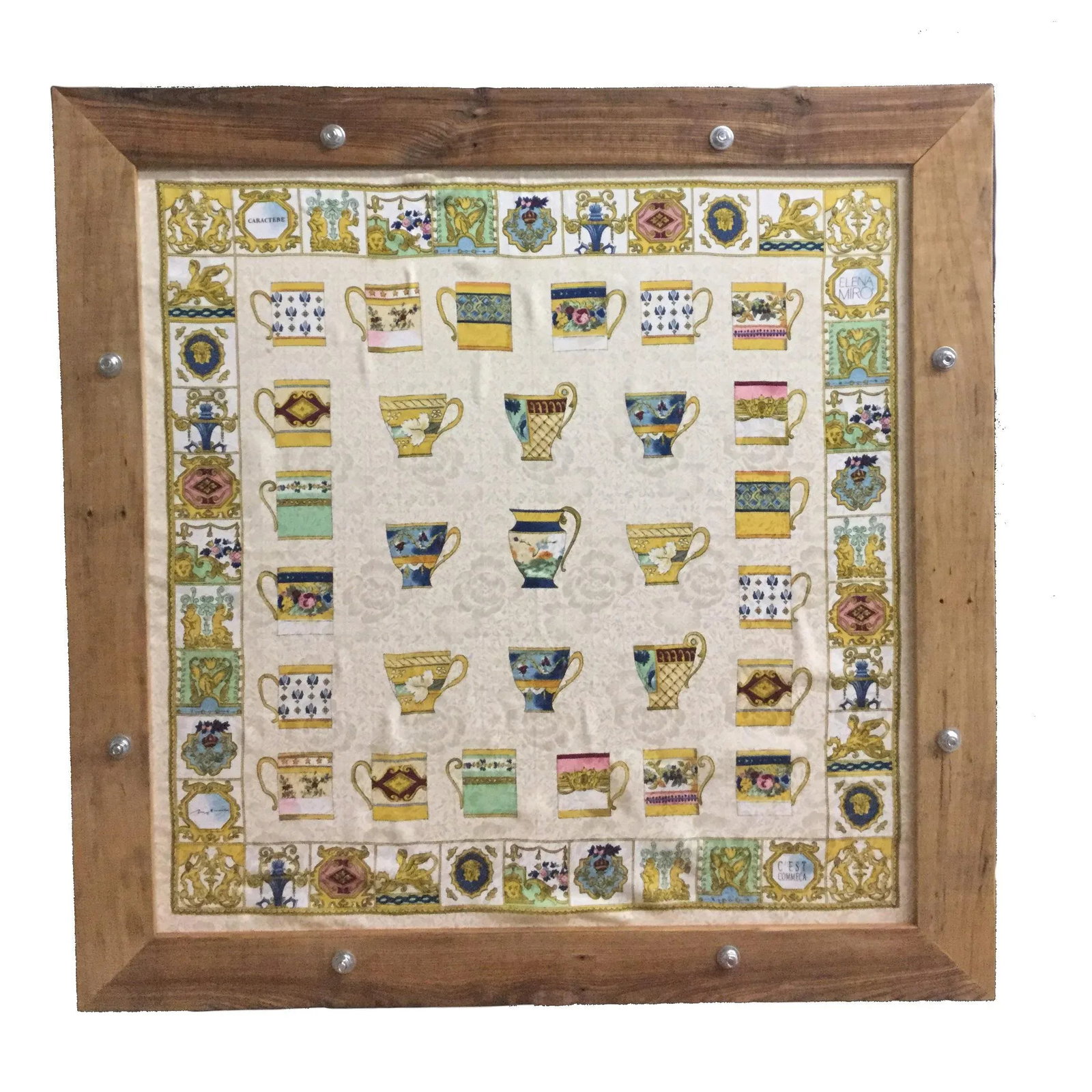 Custom Repurposed Wood Frame for Scarves - 9