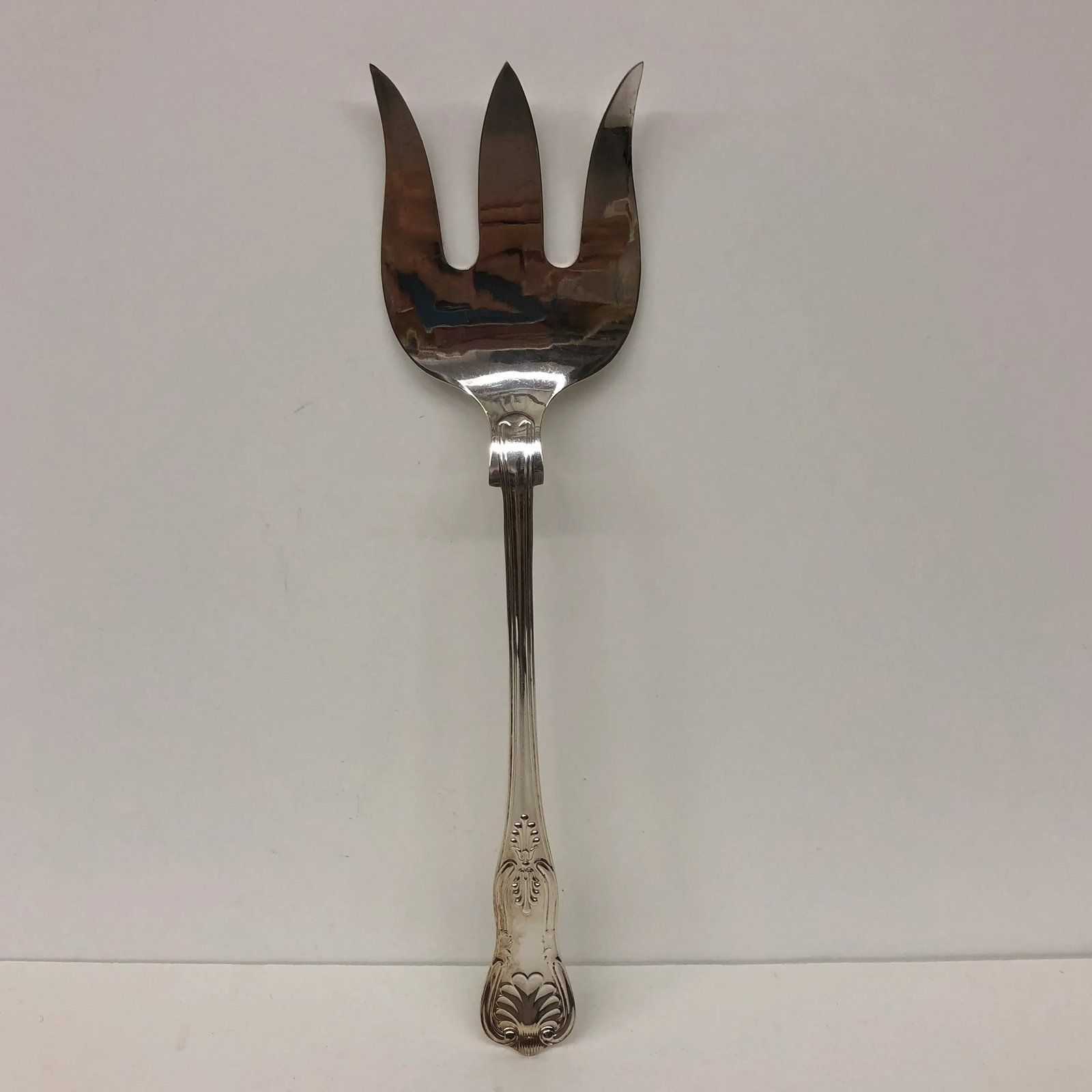 Vintage Silver Plate Sheffield Serving Fork - 11