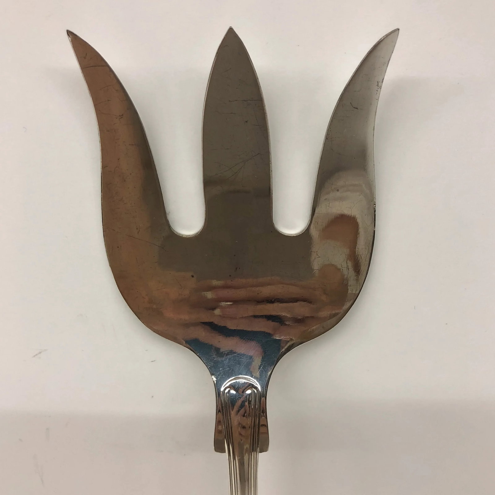 Vintage Silver Plate Sheffield Serving Fork - 2