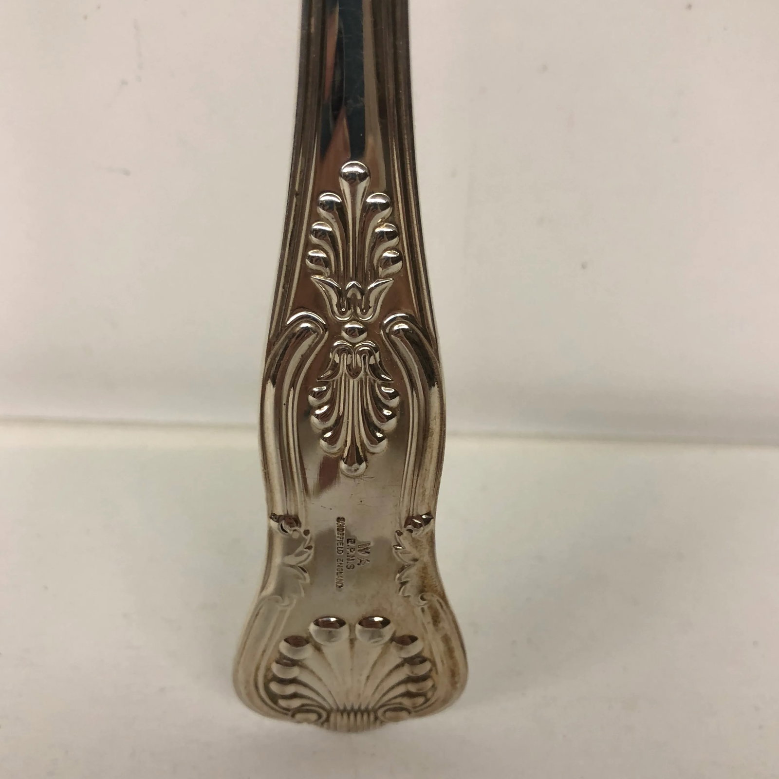 Vintage Silver Plate Sheffield Serving Fork - 8