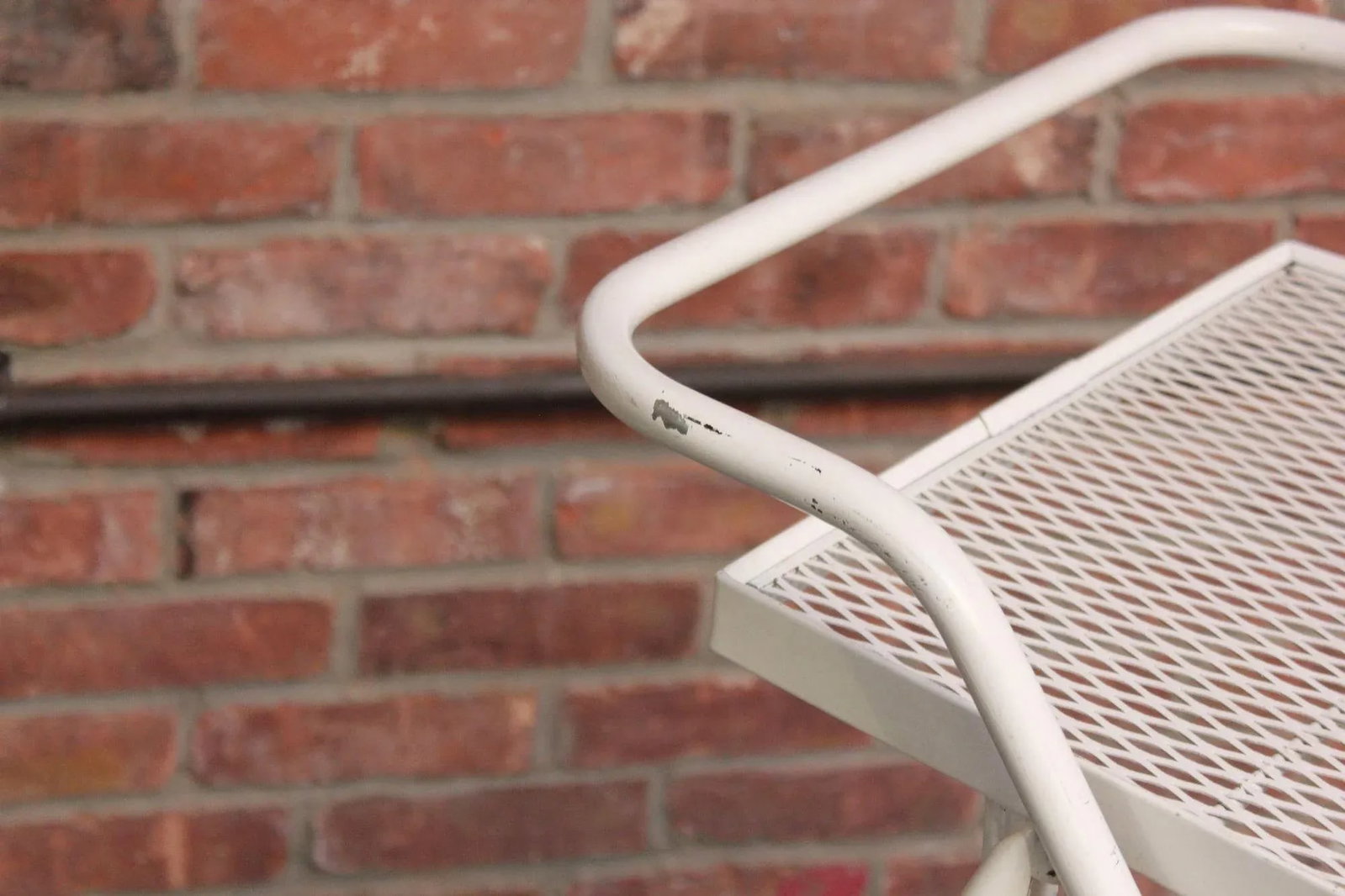 Mid-Century Modern Painted Metal Garden Tea/Bar Cart Trolley - 9