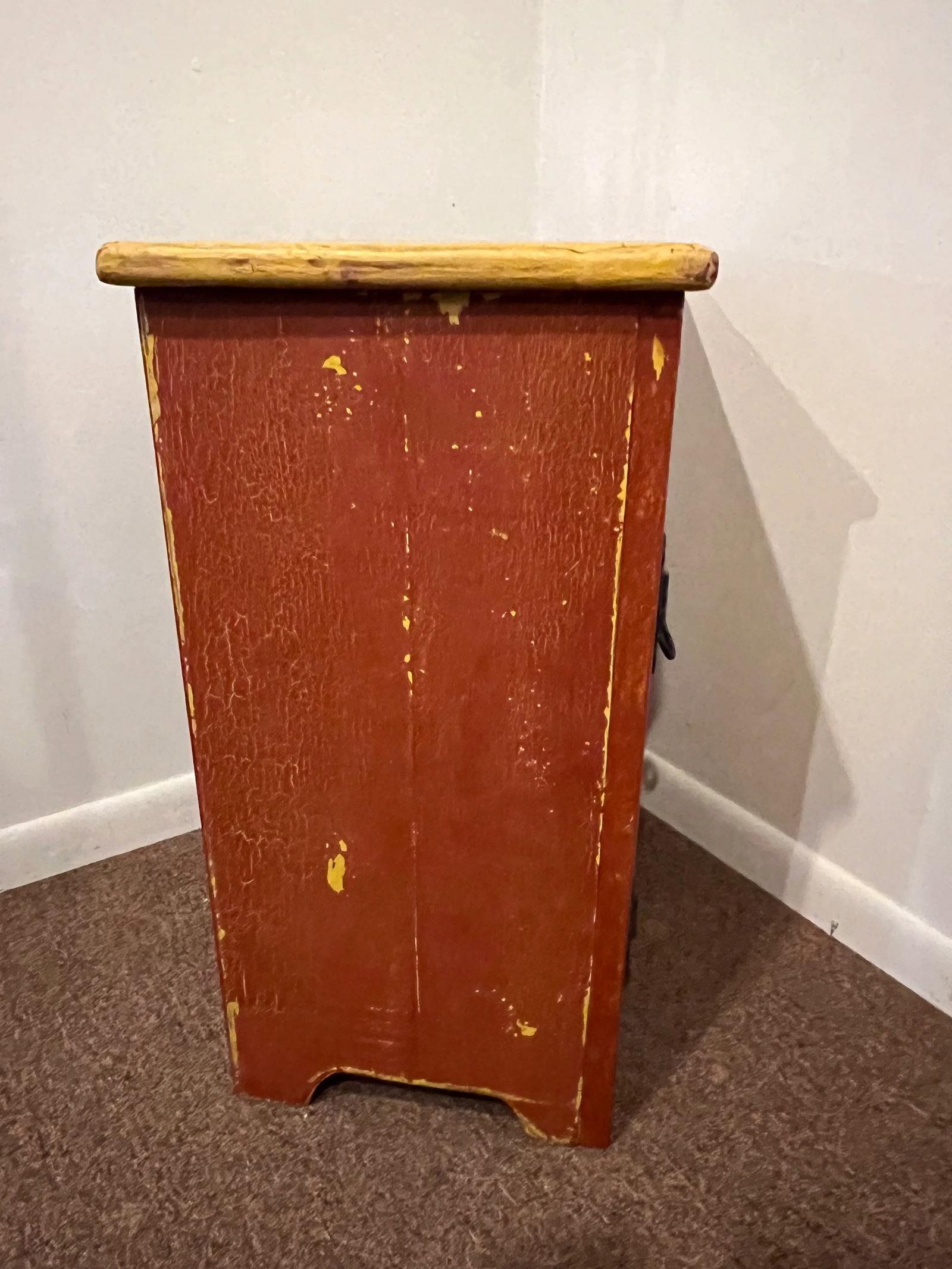 Trasteros Southwestern American Primitive Painted Solid Wood Cabinet - 3