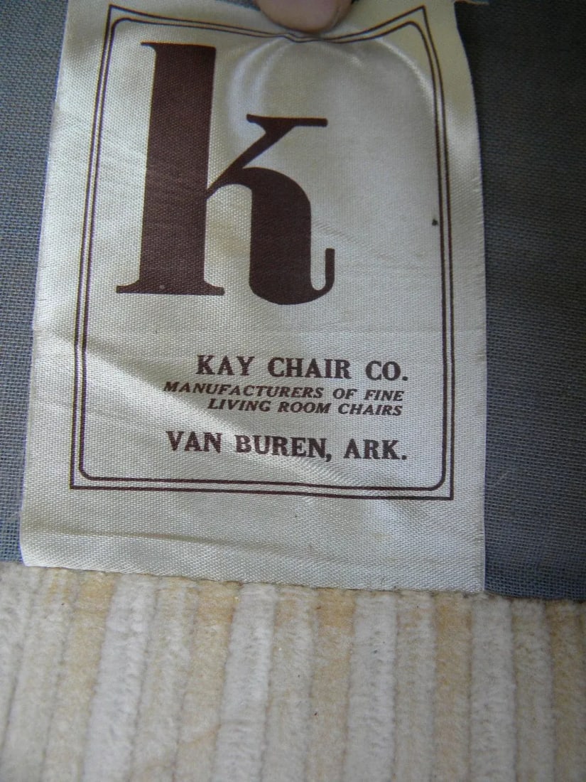 Mid-Century Tufted Side by Side Chairs by Kay - Pair - 10