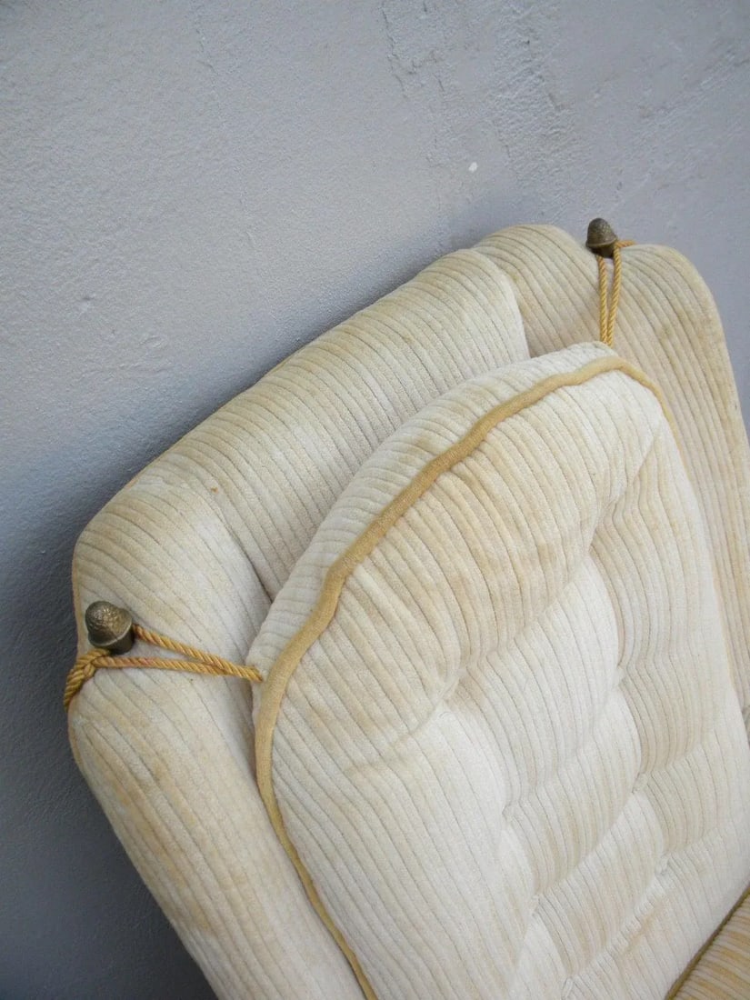 Mid-Century Tufted Side by Side Chairs by Kay - Pair - 7