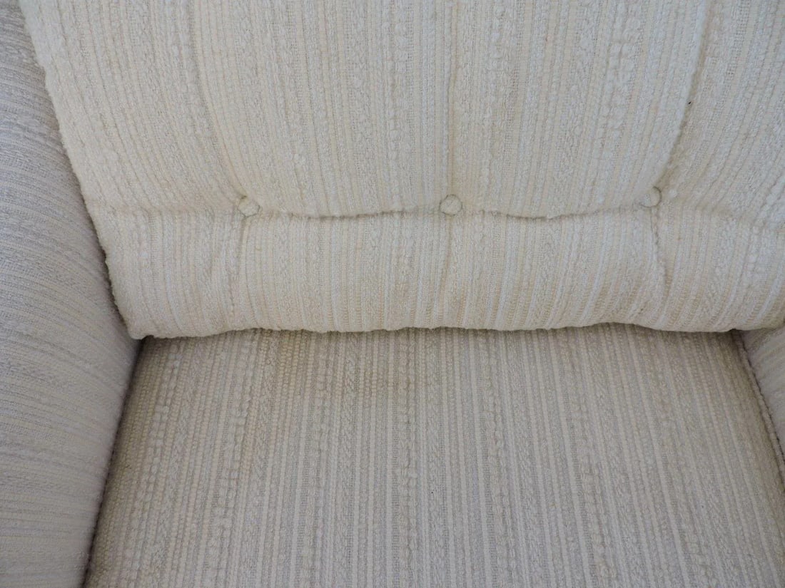 Mid Century Pair of Tufted Living Room Side by Side Chairs by Burdines - 7