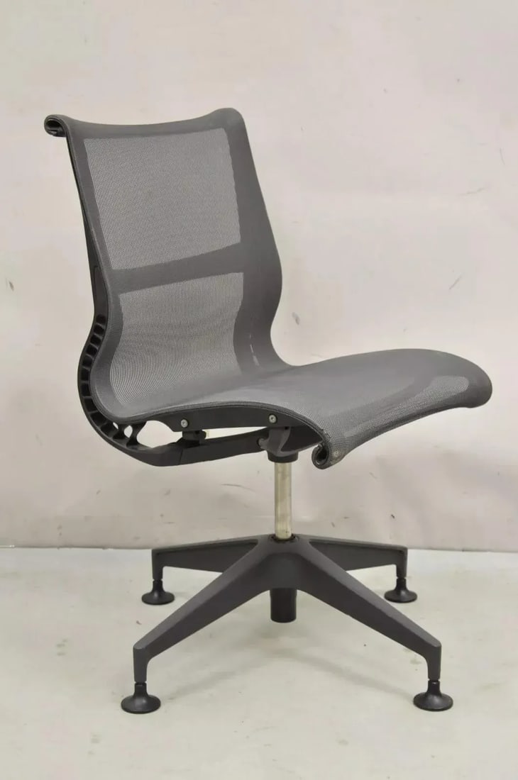 Herman Miller Setu Side Chair Metal Mesh Desk Office Swivel Chair - Single - 4