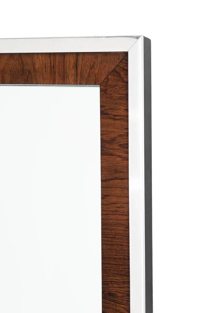 Florence Knoll Rosewood and Chrome Mirror - 3