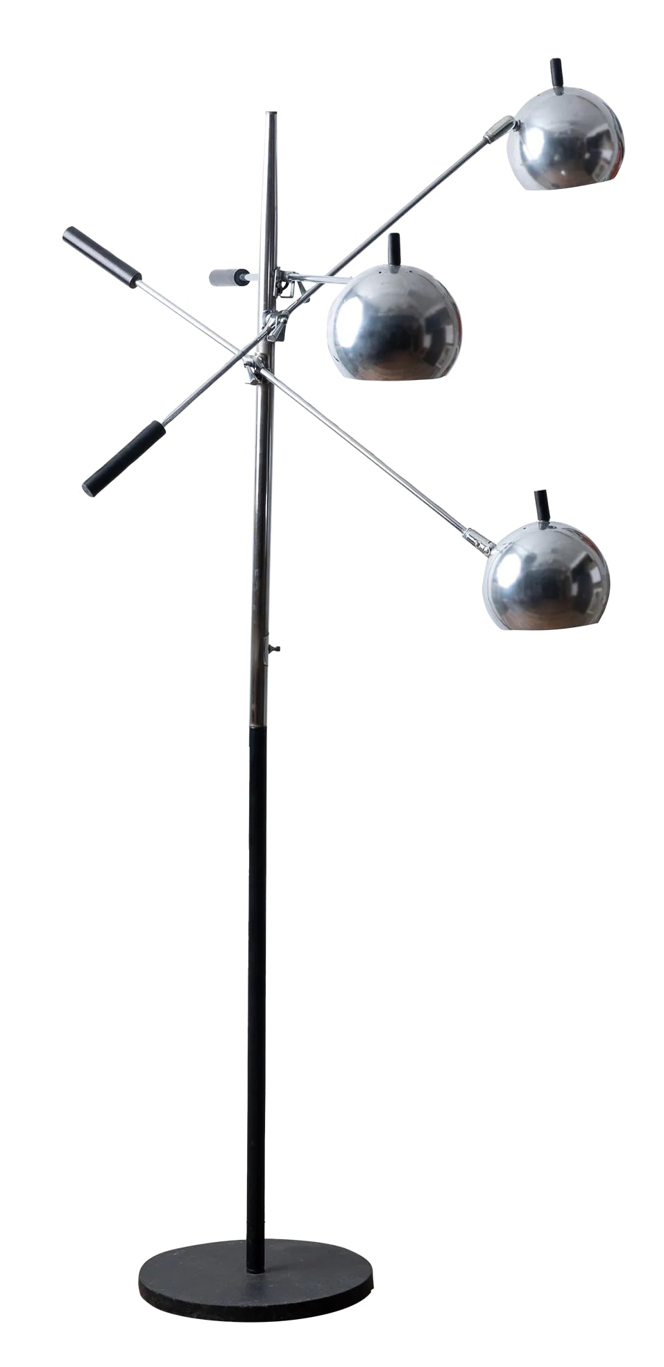 Triennale Orbiter Chrome Floor Lamp by Robert Sonneman, C.1970 (1 of 8)