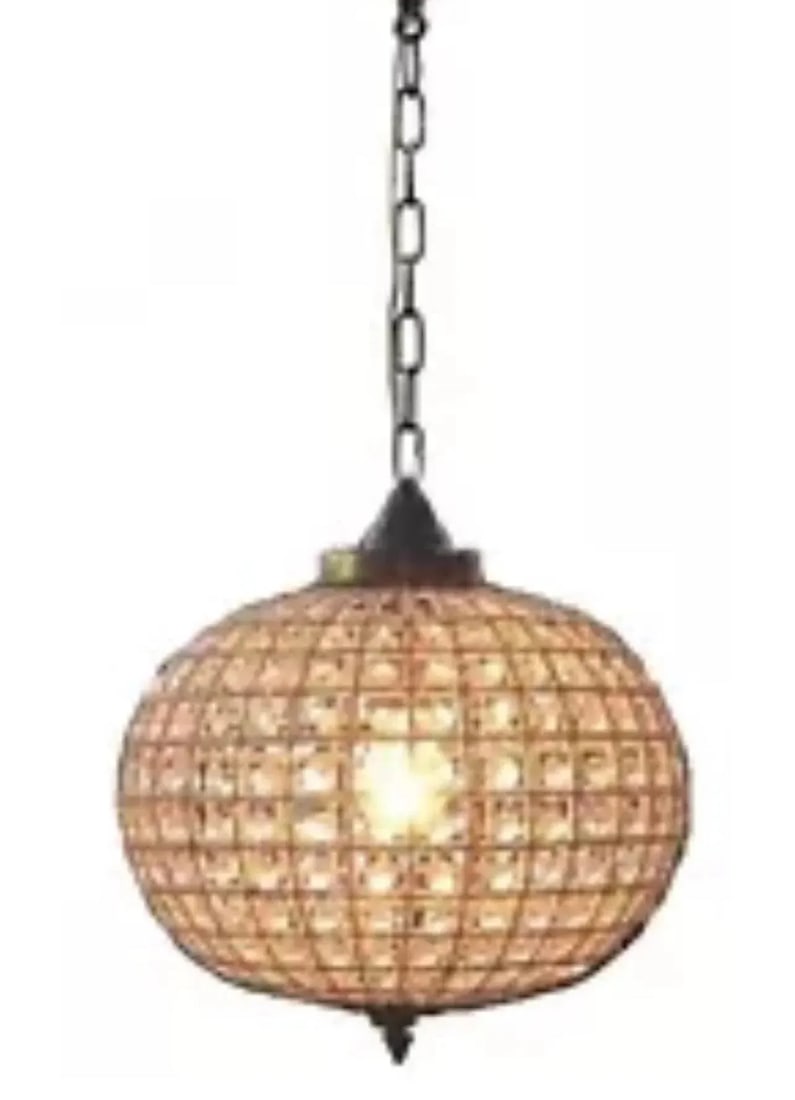 1970s Petite Sphere Hollywood Regency Pendant - 2
