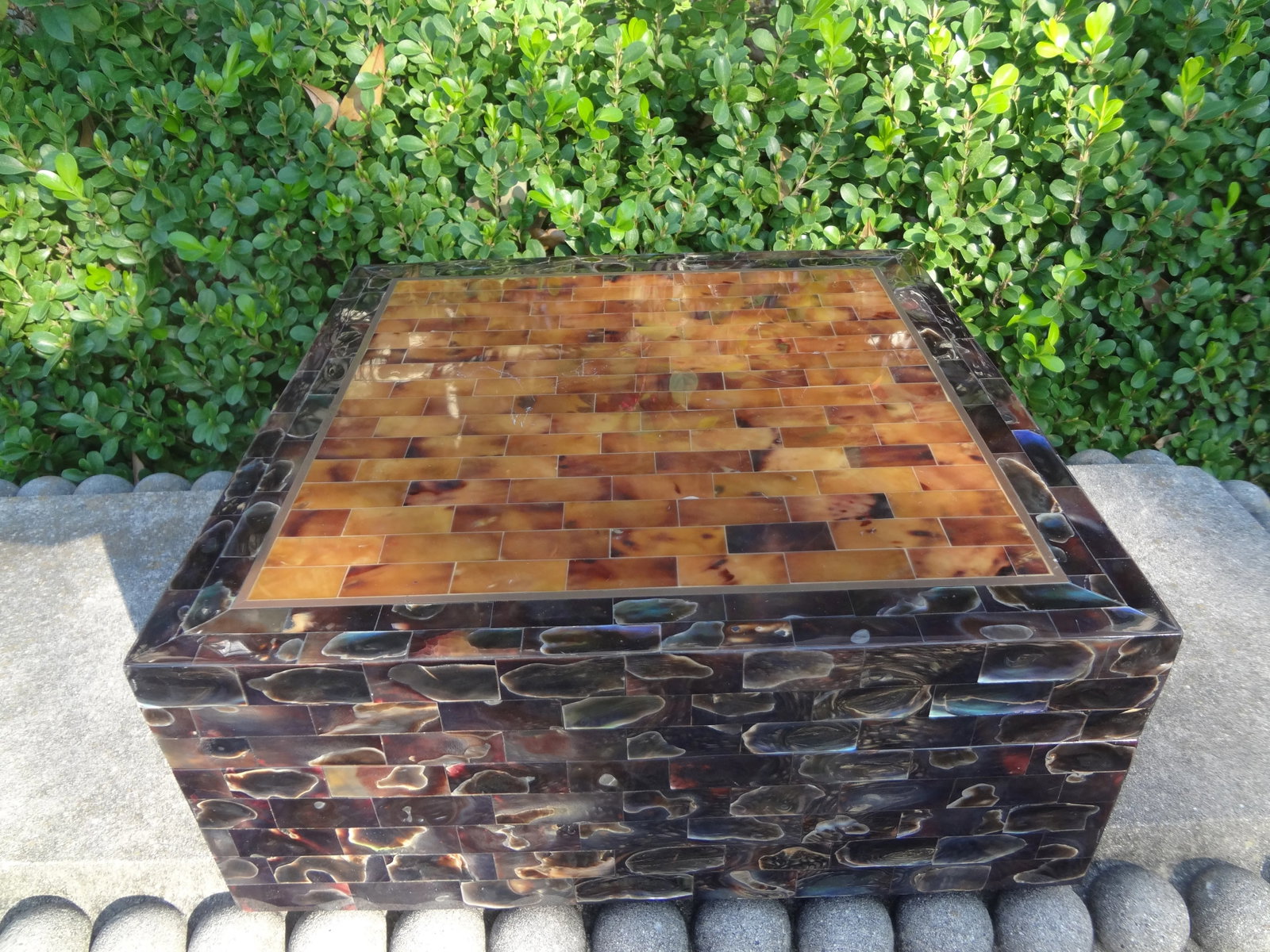 Vintage Maitland-Smith Tessellated Horn Box - 11