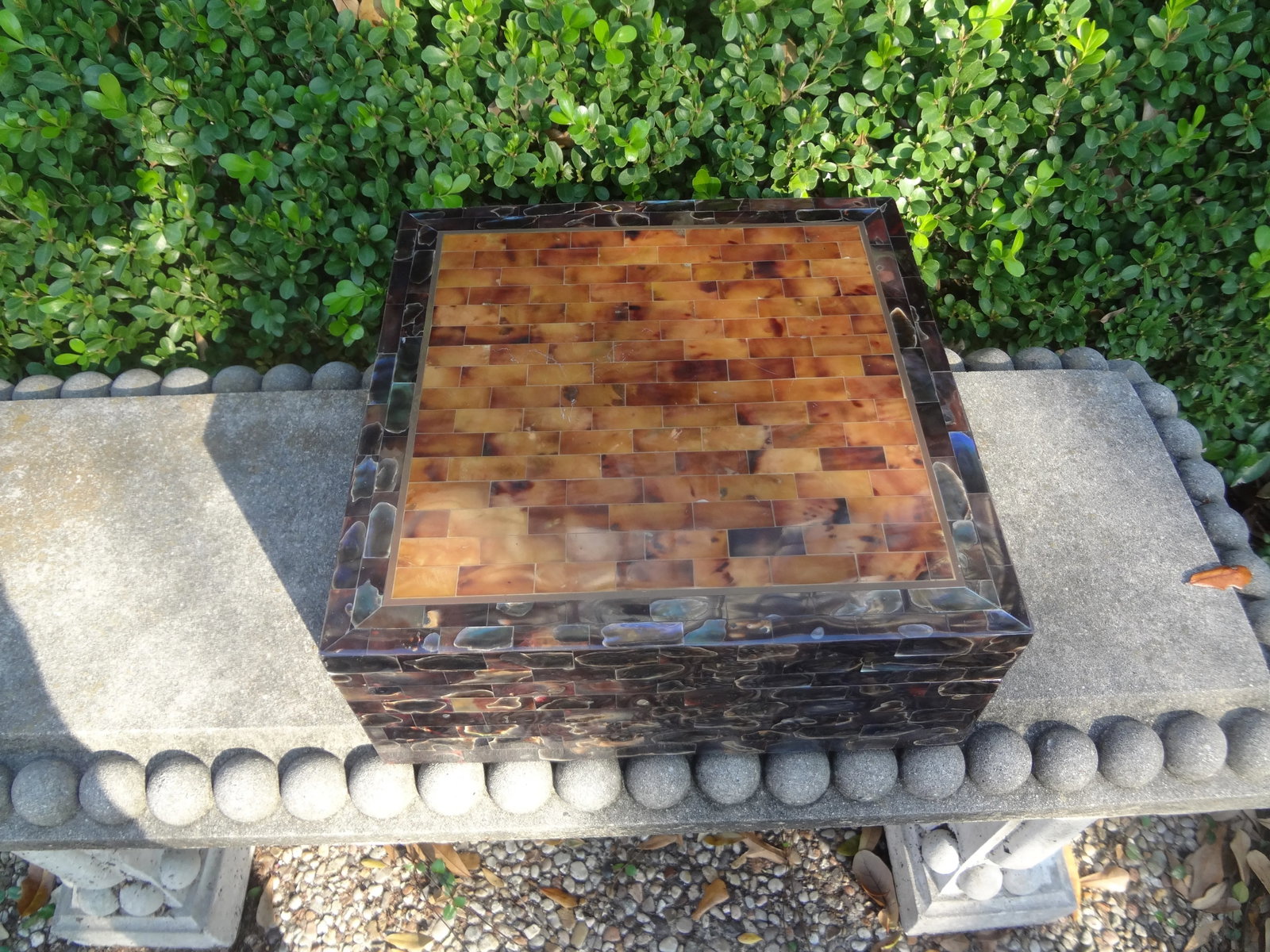 Vintage Maitland-Smith Tessellated Horn Box - 3