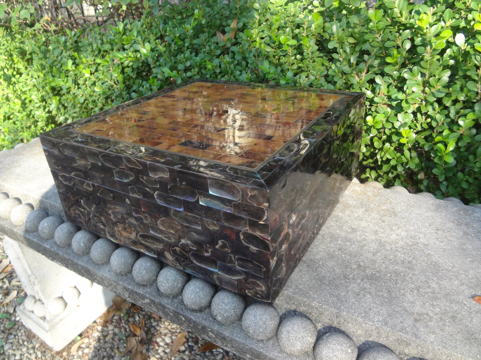 Vintage Maitland-Smith Tessellated Horn Box - 4