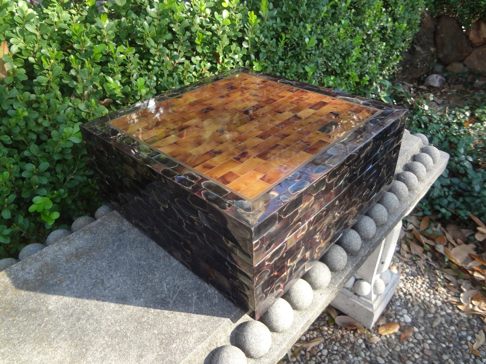 Vintage Maitland-Smith Tessellated Horn Box - 5