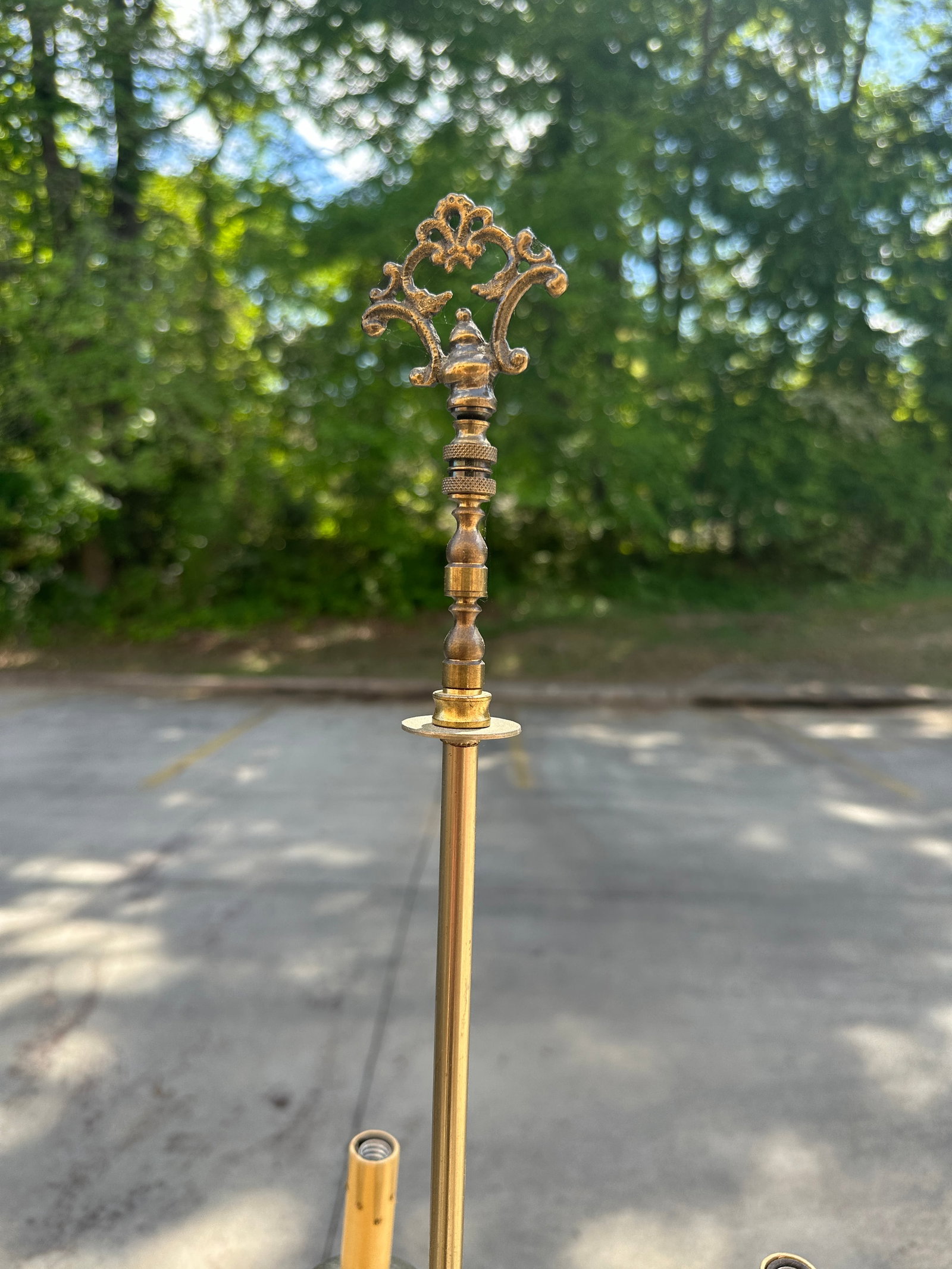 1970s Silver Candelabra Floor Lamp With Claw Feet - 11