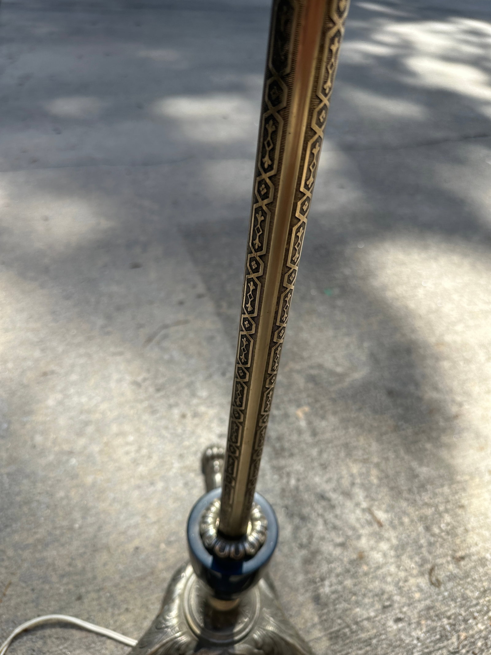 1970s Silver Candelabra Floor Lamp With Claw Feet - 6