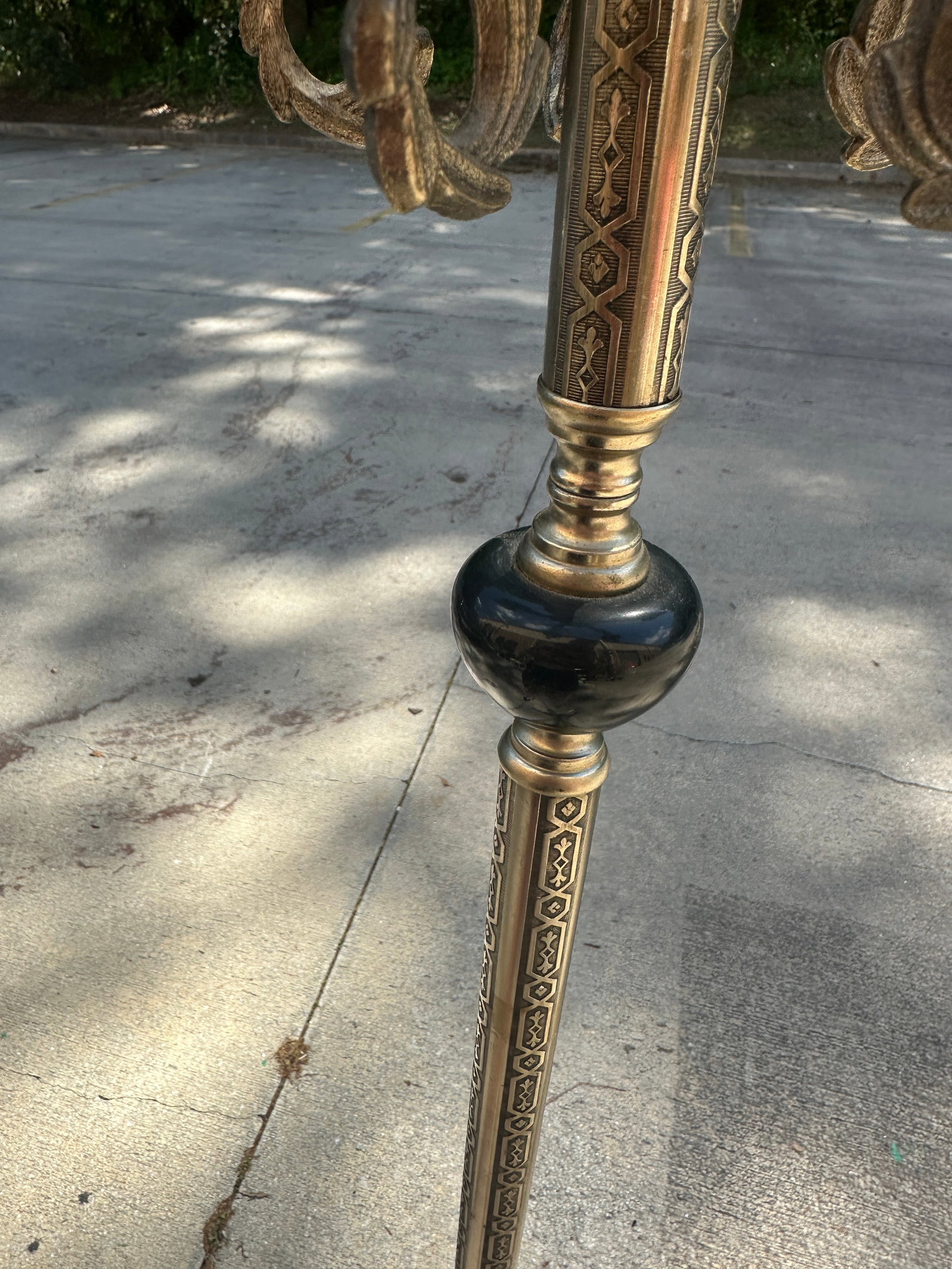 1970s Silver Candelabra Floor Lamp With Claw Feet - 7