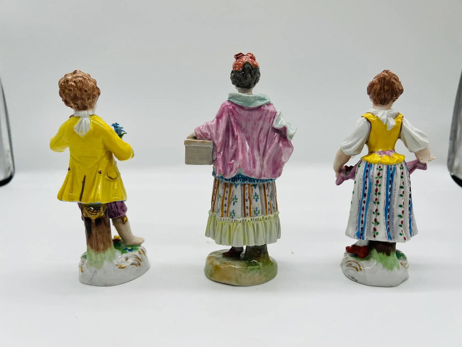 Grouping of Dresden Porcelain Flower Pickers Figurines, Carl Thieme - 2