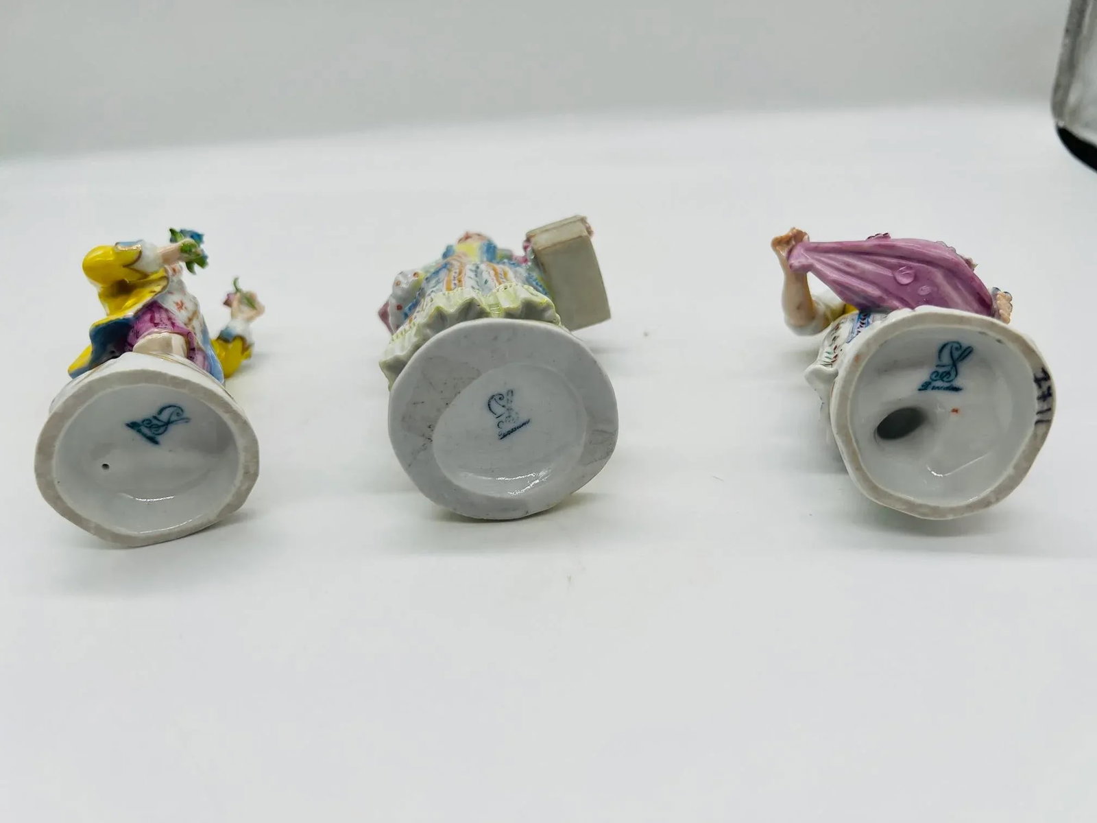 Grouping of Dresden Porcelain Flower Pickers Figurines, Carl Thieme - 6
