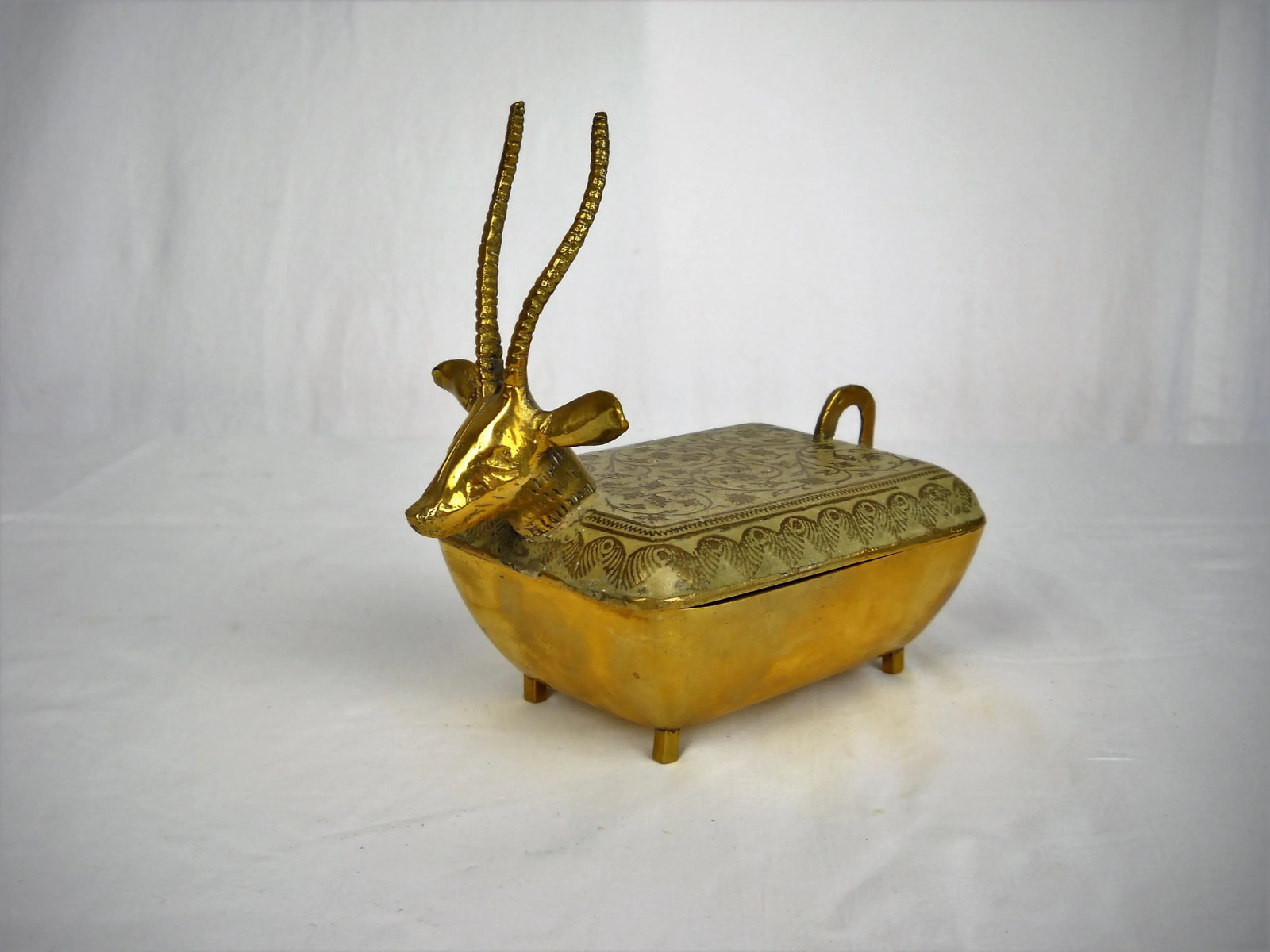 Enameled Brass Ibex Box - 10
