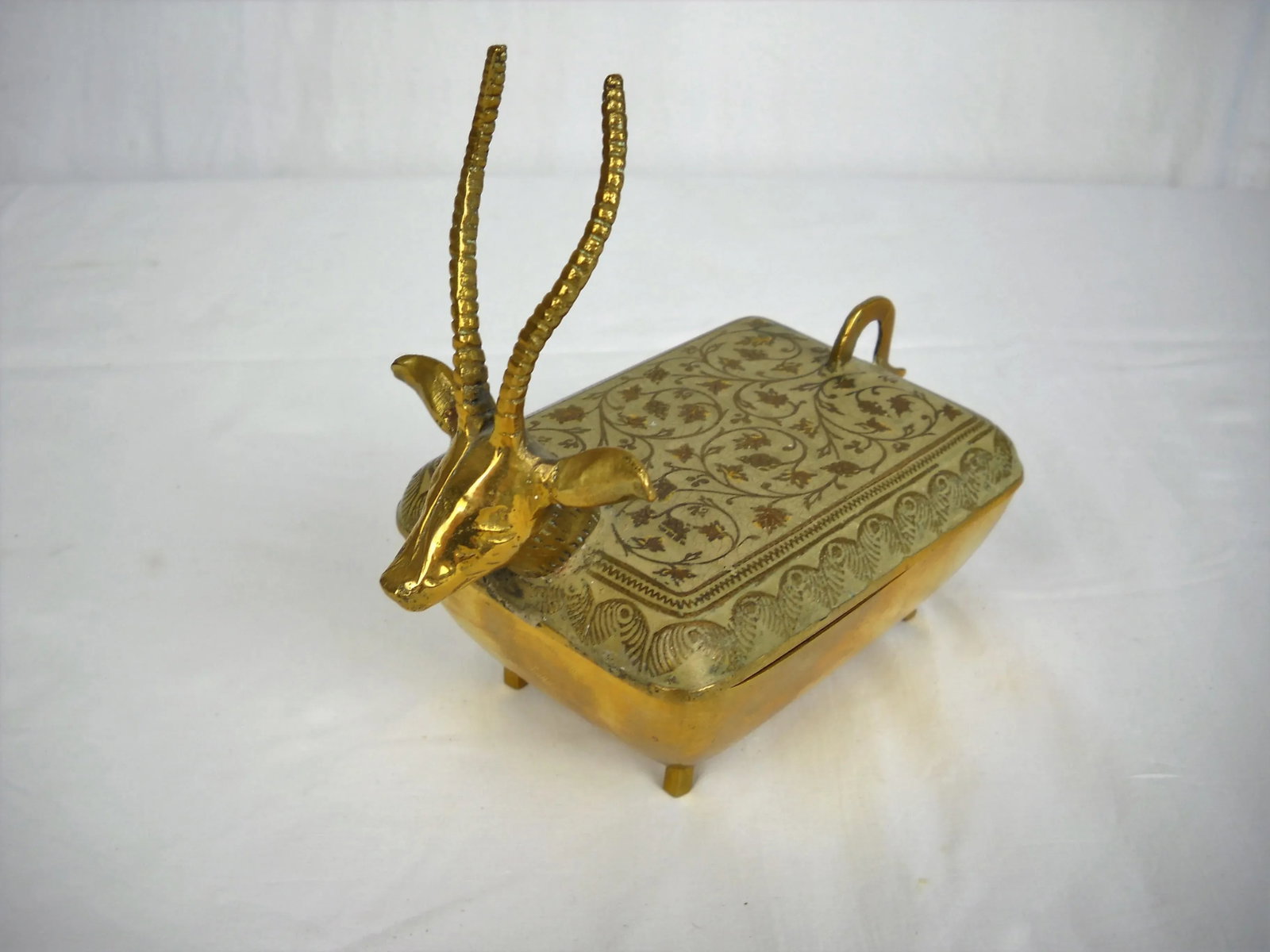 Enameled Brass Ibex Box - 2