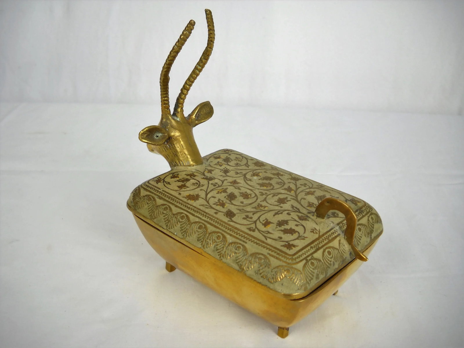 Enameled Brass Ibex Box - 3