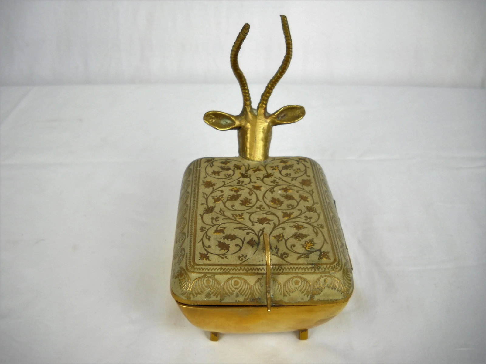 Enameled Brass Ibex Box - 4