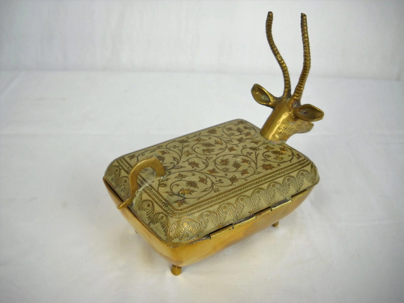 Enameled Brass Ibex Box - 5