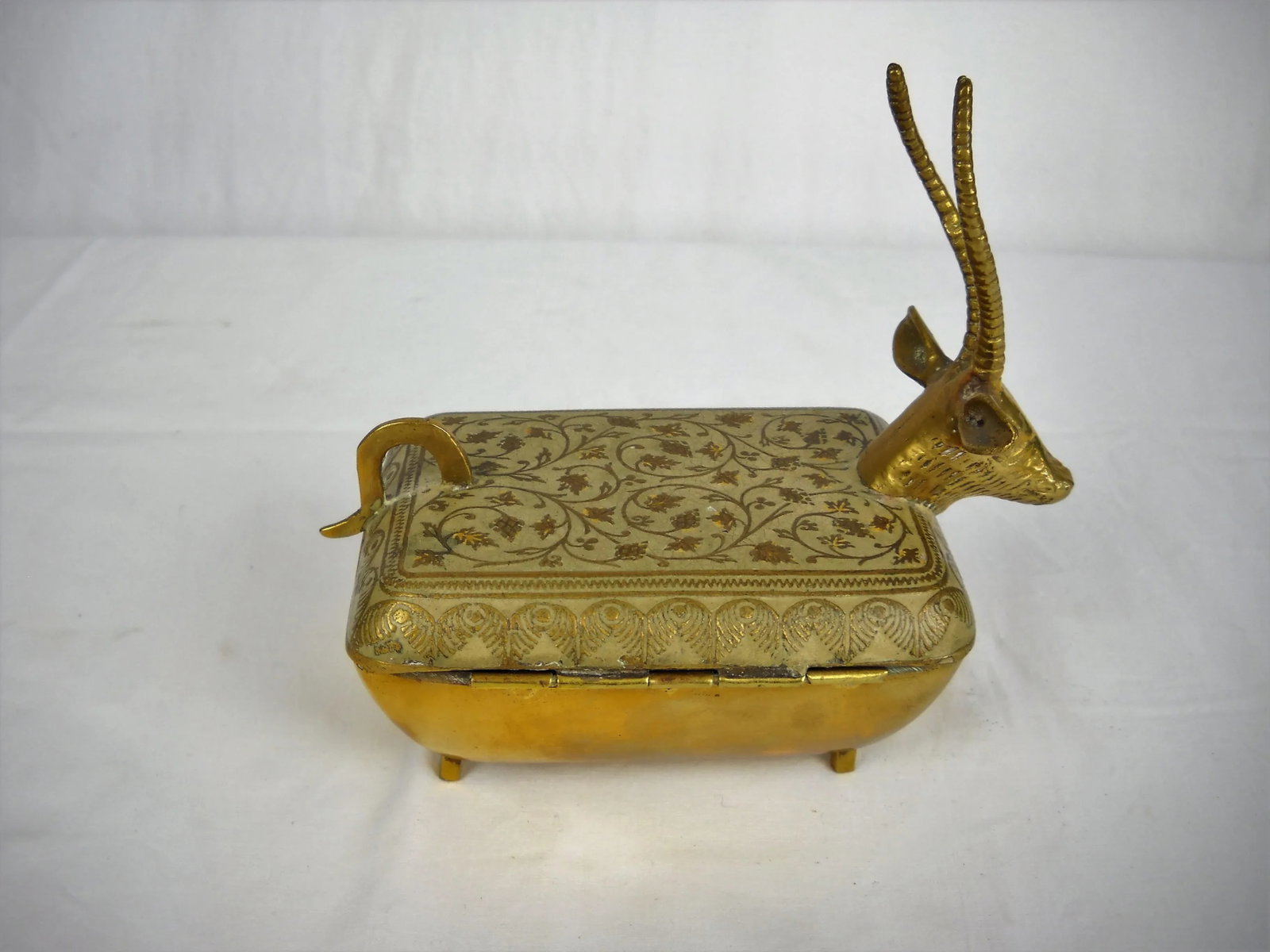 Enameled Brass Ibex Box - 6