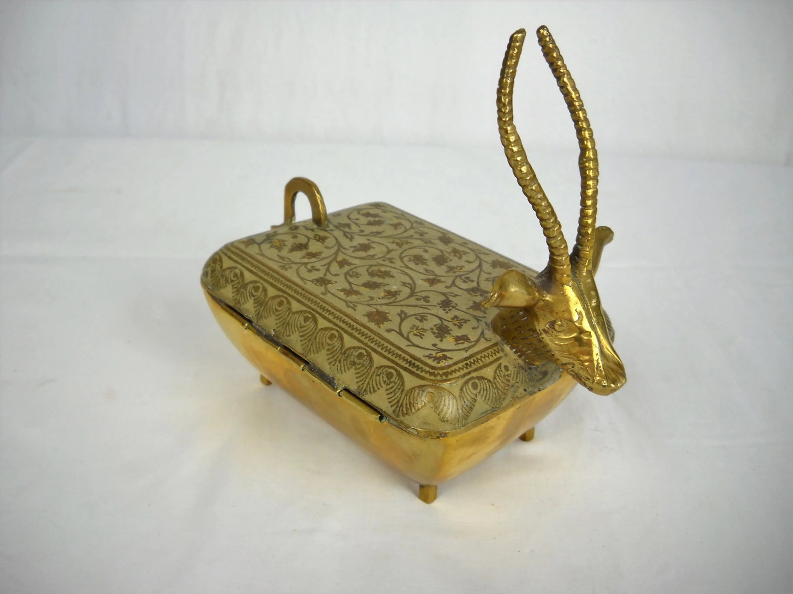 Enameled Brass Ibex Box - 7