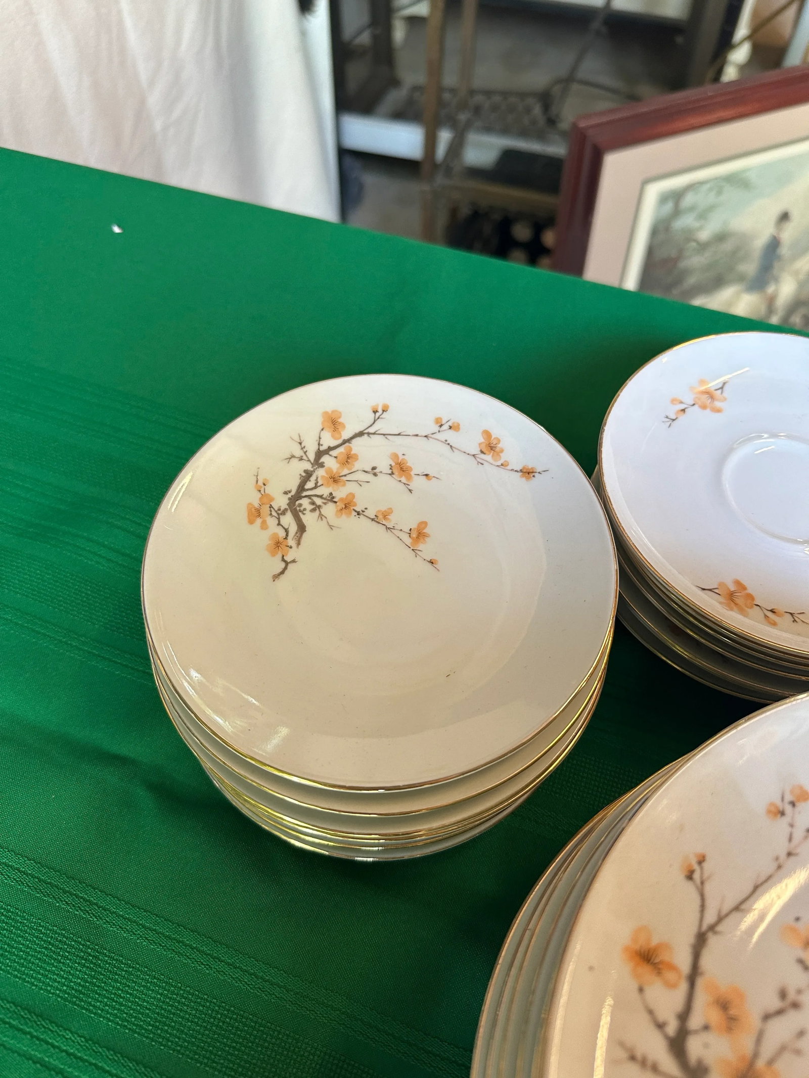 1970s Bareuther Japanese Cherry Blossom Dinnerware Set- 45 Pieces - 2