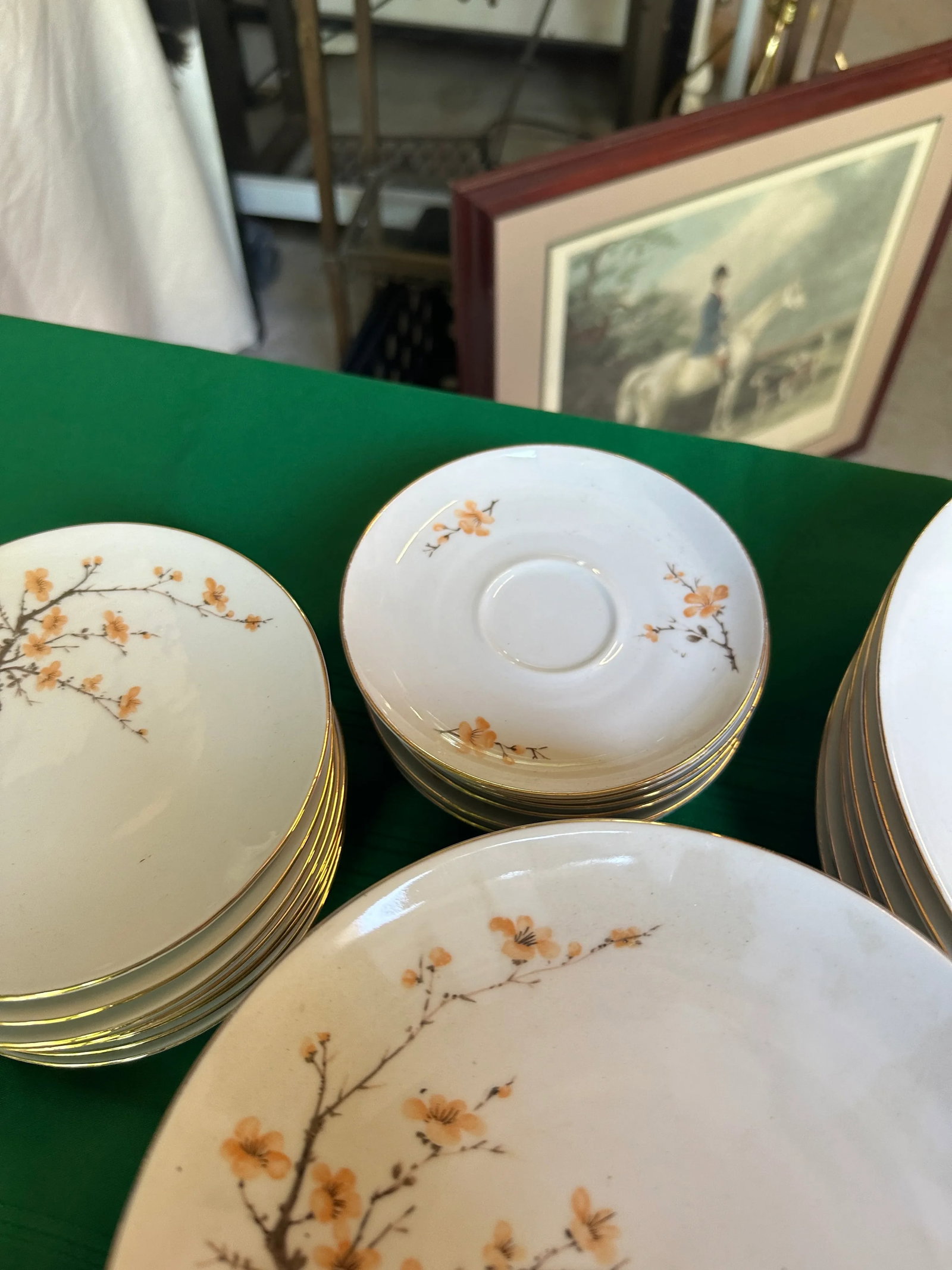 1970s Bareuther Japanese Cherry Blossom Dinnerware Set- 45 Pieces - 3