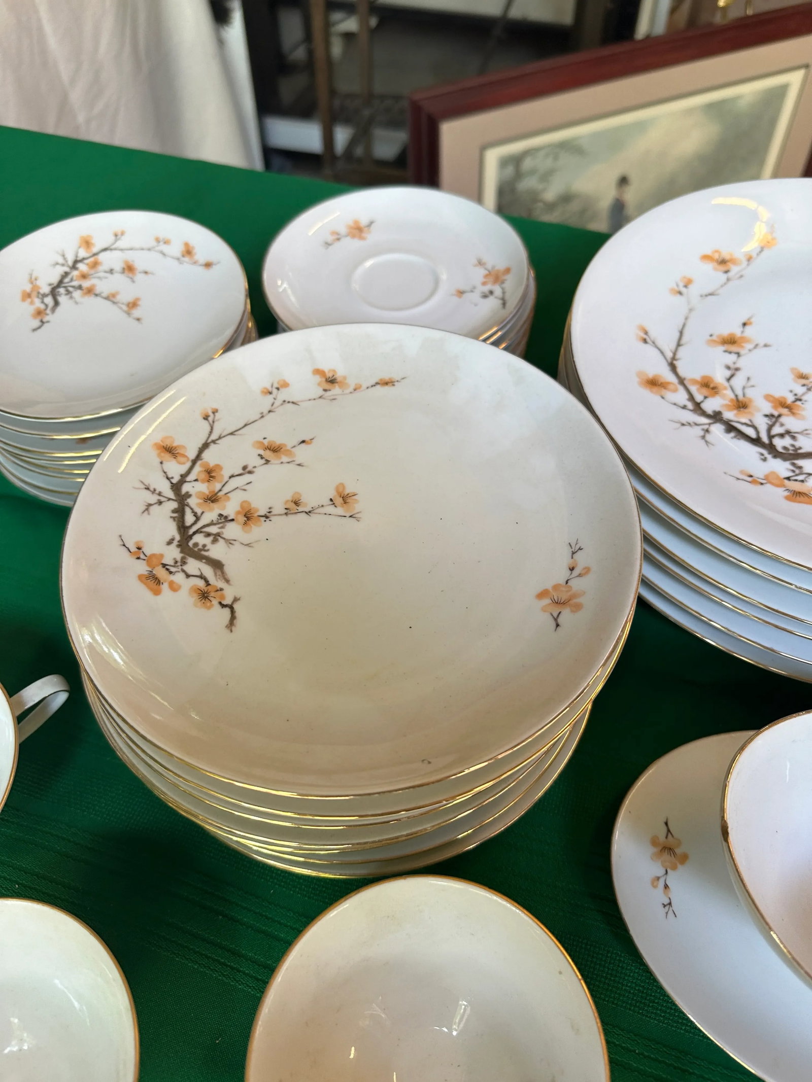 1970s Bareuther Japanese Cherry Blossom Dinnerware Set- 45 Pieces - 4