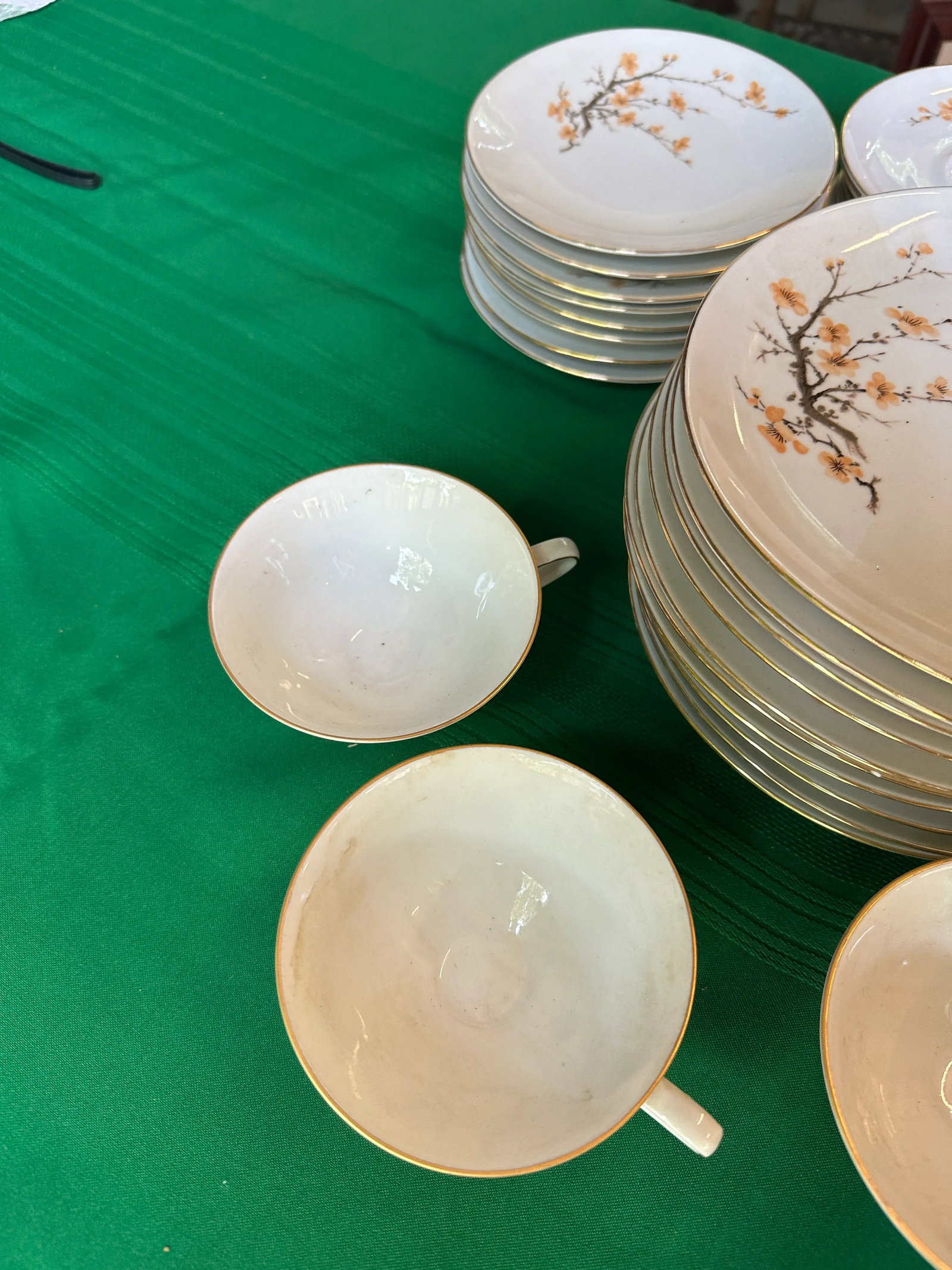 1970s Bareuther Japanese Cherry Blossom Dinnerware Set- 45 Pieces - 5
