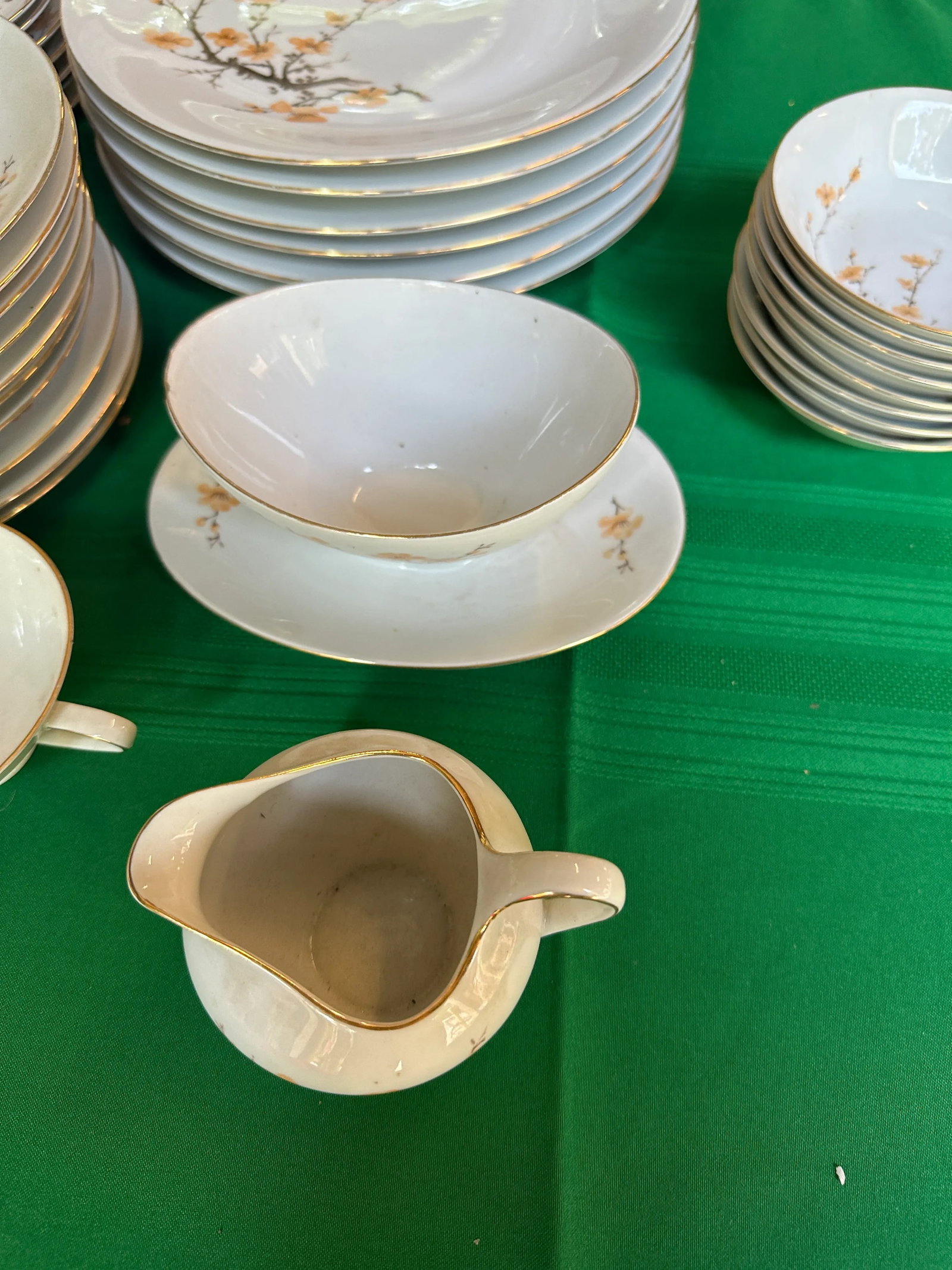 1970s Bareuther Japanese Cherry Blossom Dinnerware Set- 45 Pieces - 6