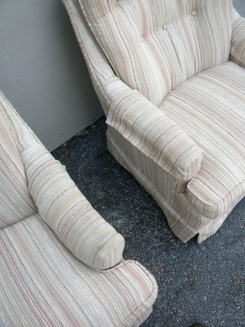 Mid-Century Modern Tufted Side Chairs - Pair - 9