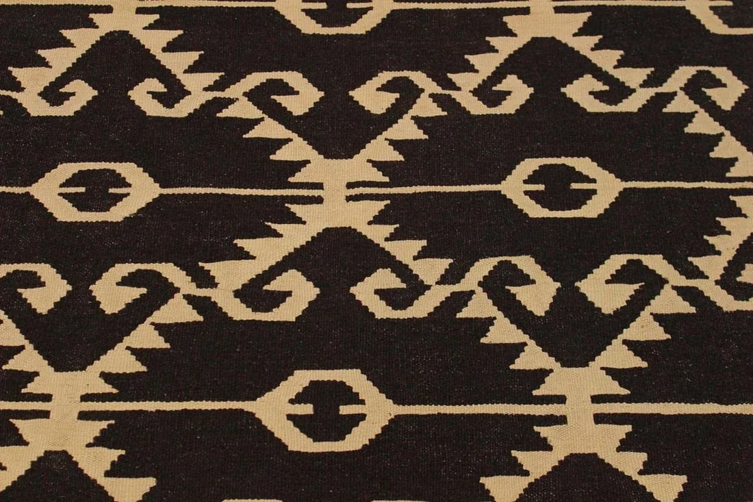 Bohemian Tribal Kilim Hand-Woven Wool Rug - 7' * 9'7'' - 6